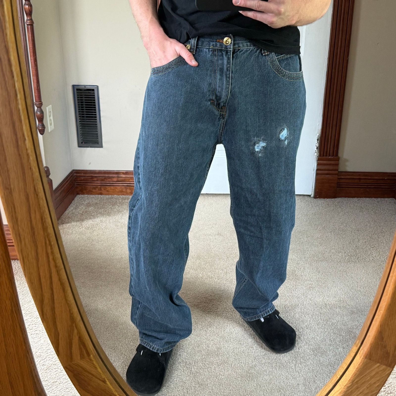 Phat Farm Vintage Y2K Phat Classics Embroidered Jeans Size US 36 / EU 52 - 10 Thumbnail
