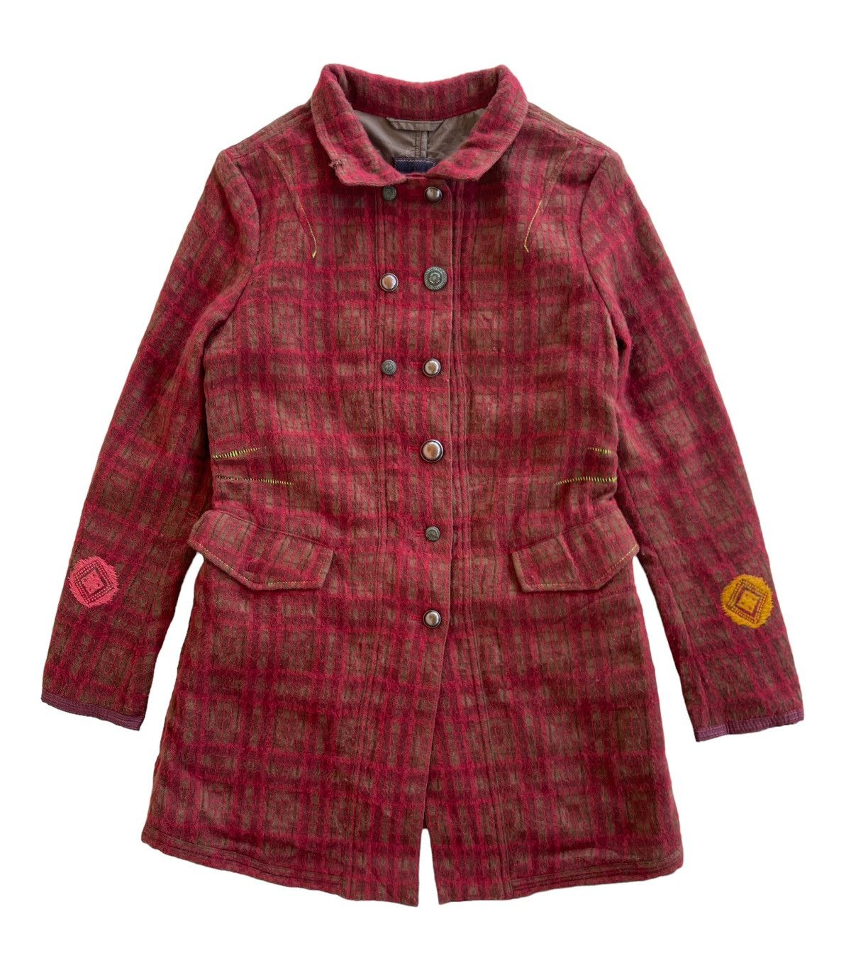 Marithe + Francois Girbaud Marithe Francois Girbaud Tweed Coat Jacket Size M / US 6-8 / IT 42-44 - 2 Thumbnail