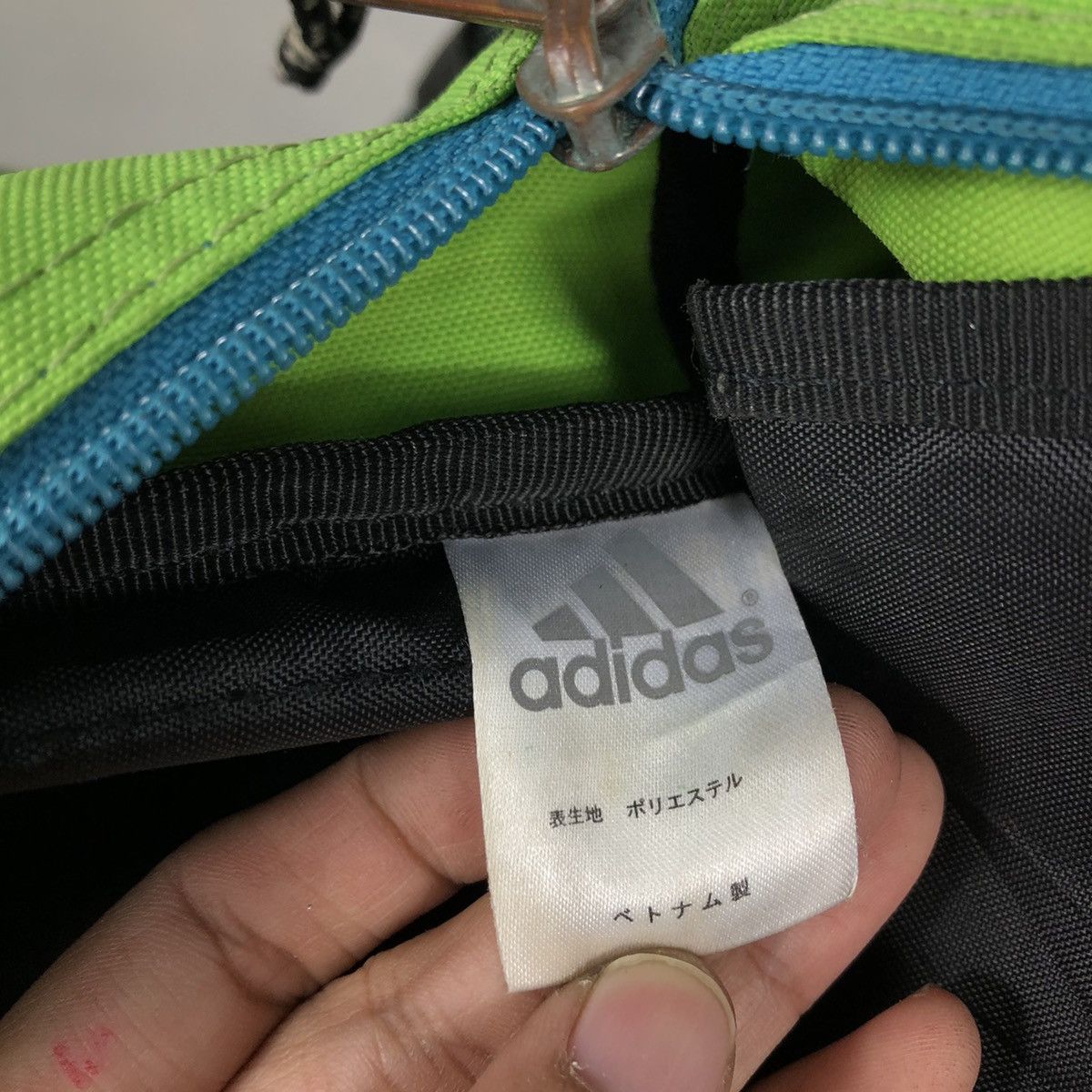 Adidas 📌Vintage Bag Pack Adidas Cordura Fabric Big Logo Size ONE SIZE - 19 Thumbnail