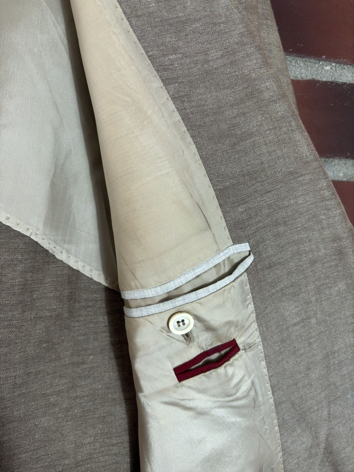 Brunello Cucinelli × Designer Brunello Cucinelli Linen Light Blazer Blazer Suit Jacket Size 44R - 9 Thumbnail