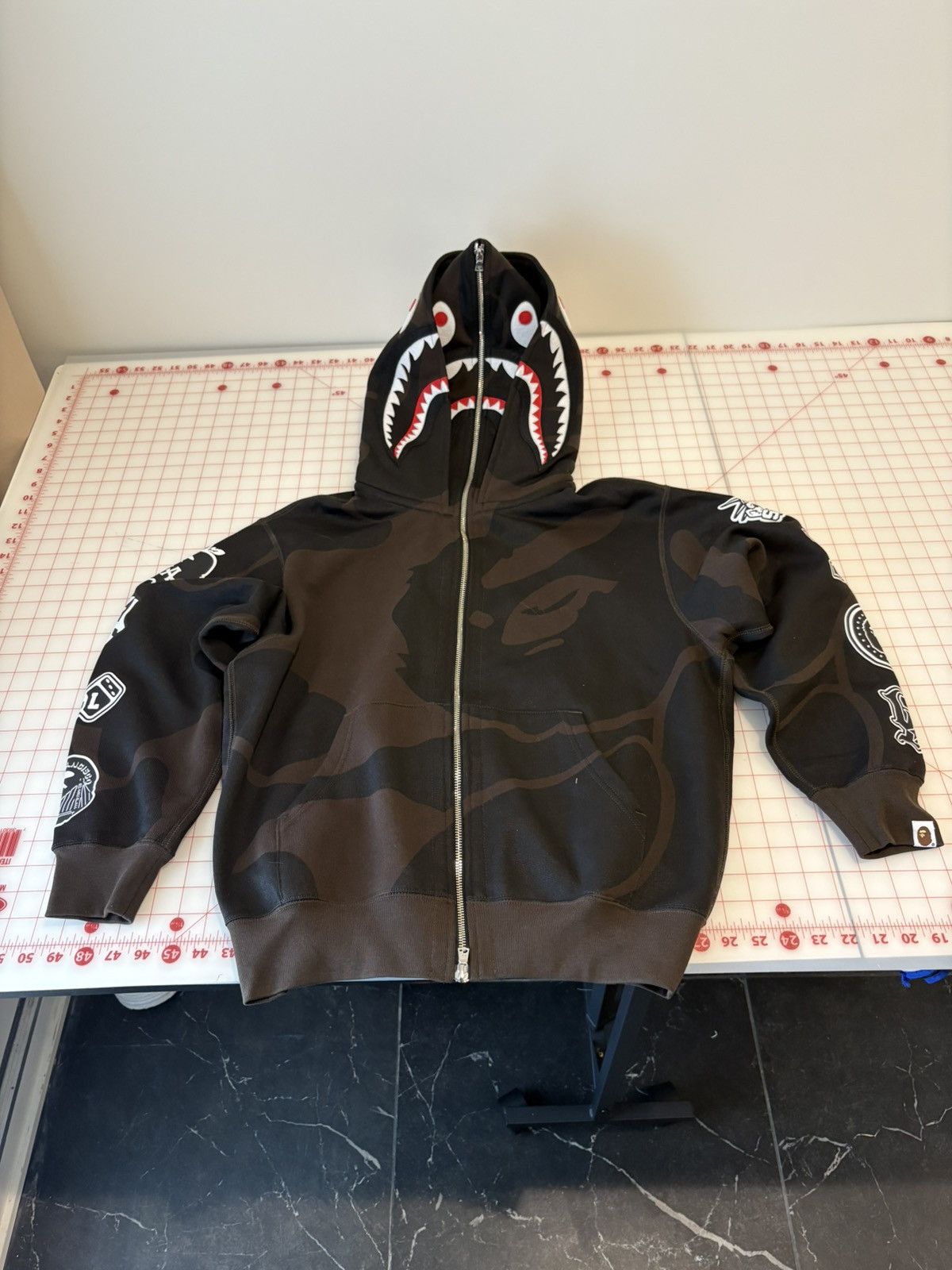Bape Bape usa double shark hoodie Size US S / EU 44-46 / 1 - 1 Thumbnail