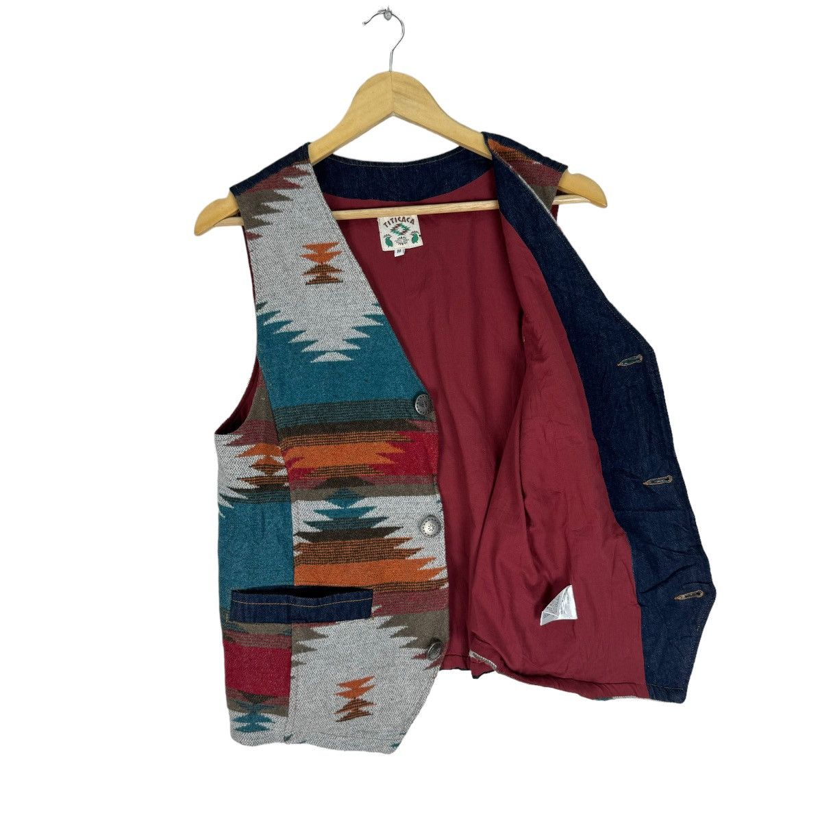 Japanese Brand ⚡️TITICACA AZTEC NATIVE VEST Size US M / EU 48-50 / 2 - 6 Thumbnail