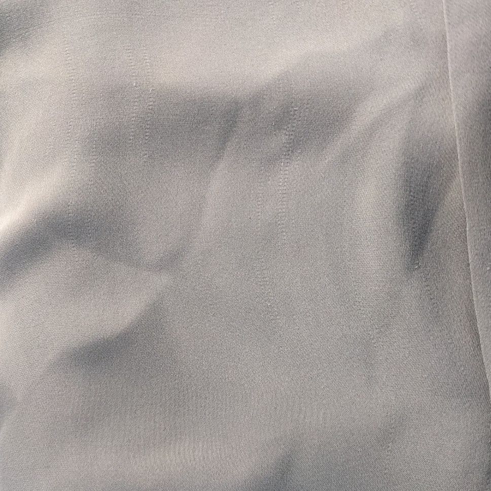 NSF NSF Gray Silk Mandarin Collar Button Up Roll Tab Sleeves Top Size S / US 4 / IT 40 - 4 Thumbnail