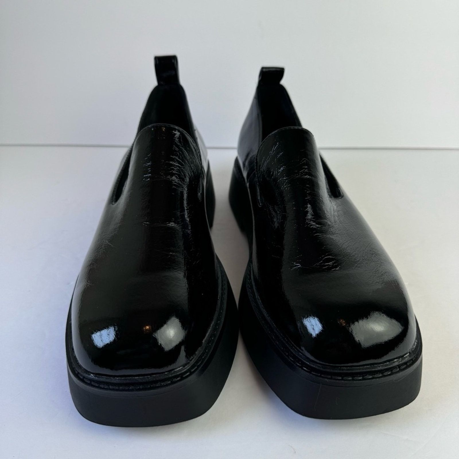 Asos ASOS Design Mutton Black Patent Slipper Flat Shoe Women’s 9 Size US 9 / IT 39 - 12 Thumbnail