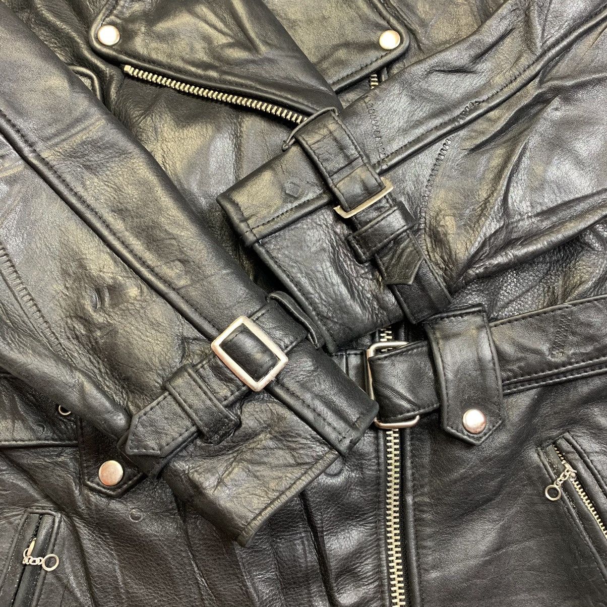 Schott Vintage body block ranch wear bikers leather jacket Size M / US 6-8 / IT 42-44 - 10 Thumbnail