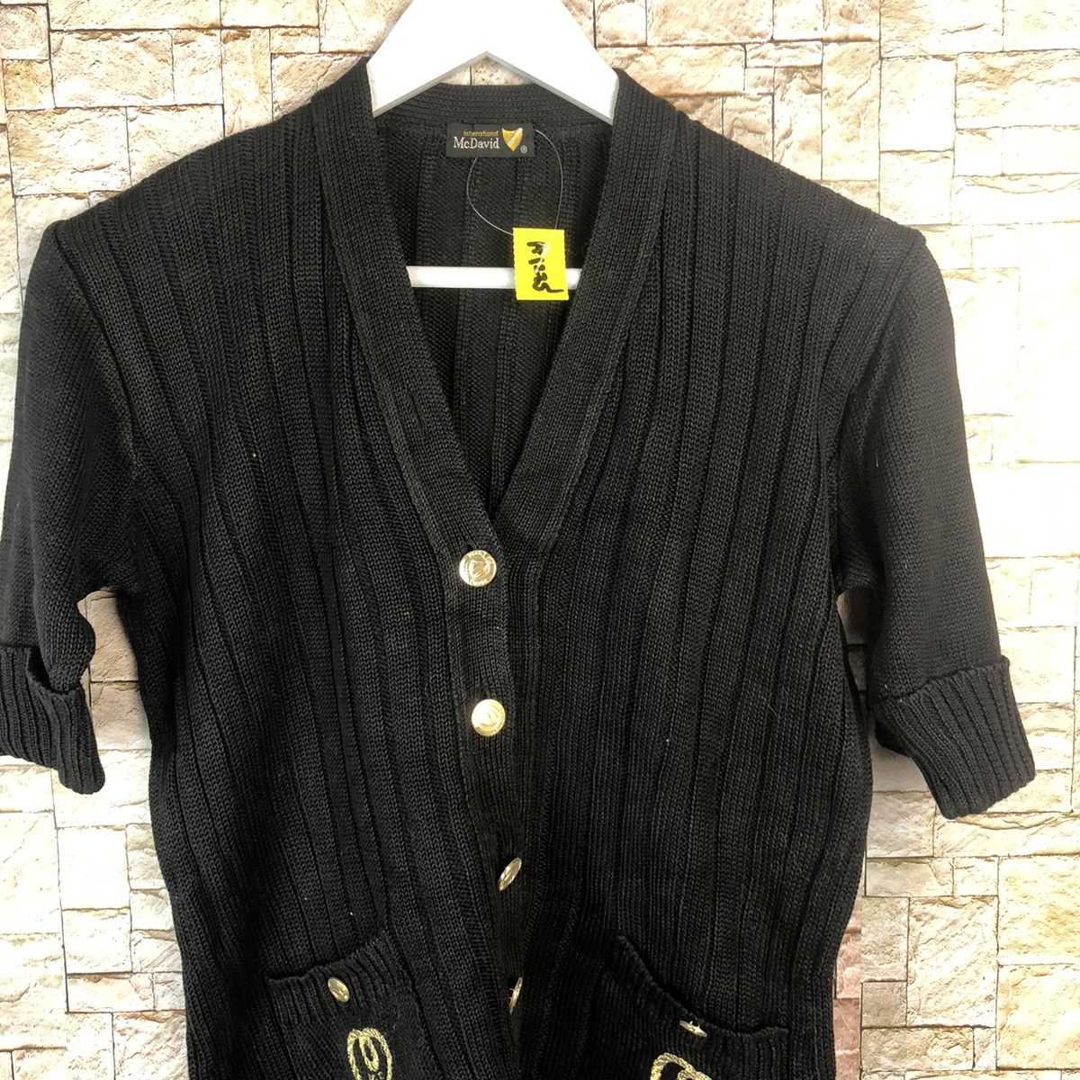 Homespun Knitwear × Japanese Brand Mc Daud Black Cardigan Knitwear #A1235 Size S / US 4 / IT 40 - 5 Thumbnail