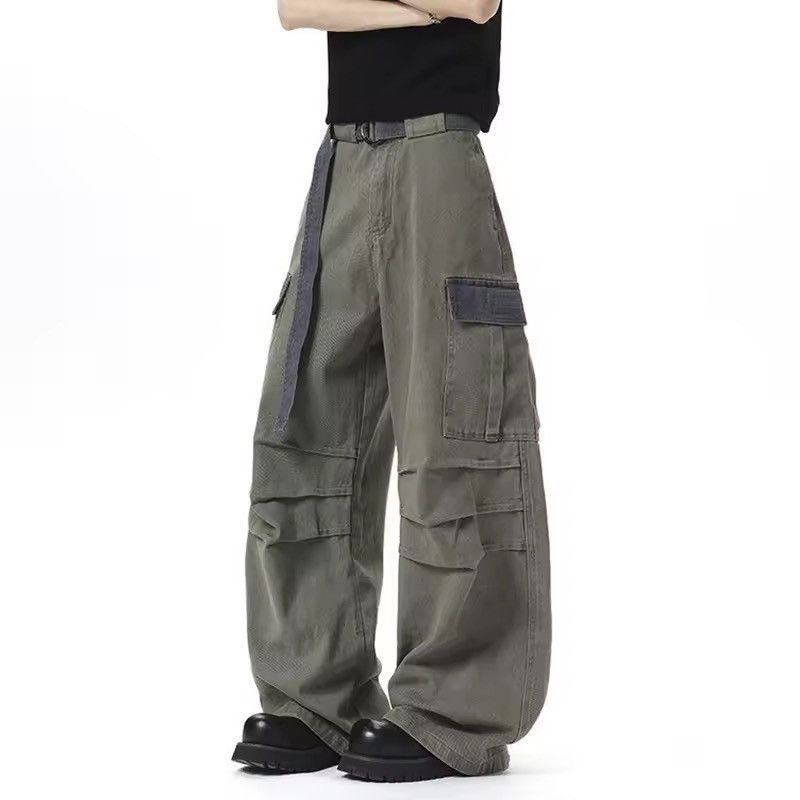 Designer × Jean Streetwear Cargo Grunge Baggy Loose Washed Jeans Size US 32 / EU 48 - 1 Thumbnail