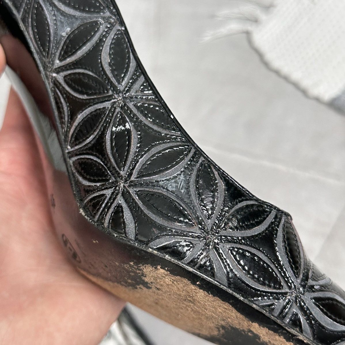 Rene Caovilla Vintage Rene Caovilla Floral Heels Miu Miu Vibe Size US 10 / IT 40 - 22 Thumbnail