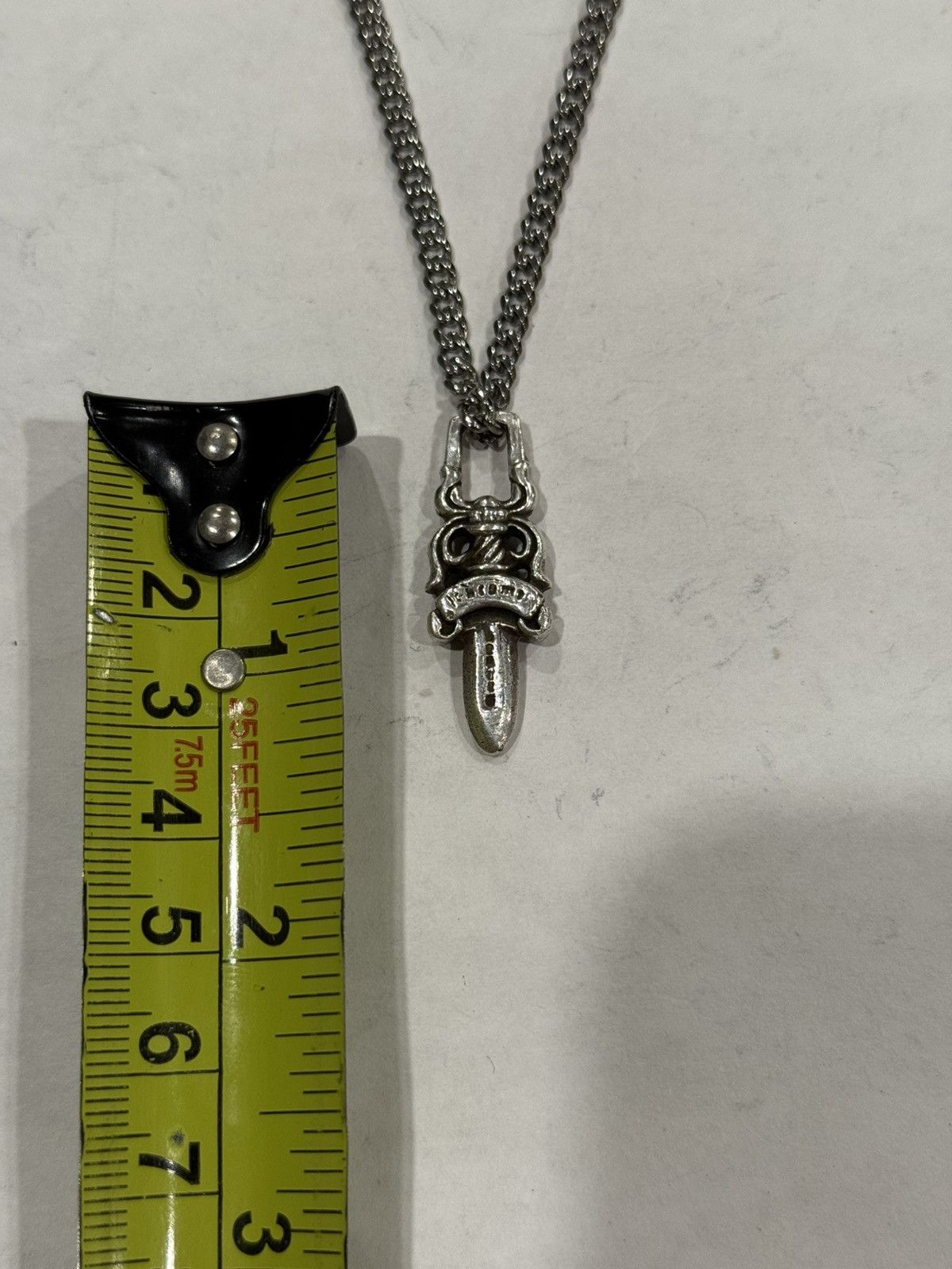 Chrome Hearts Chrome Hearts Dagger Pendant Cuban Link Chain Necklace 925 Size ONE SIZE - 10 Thumbnail