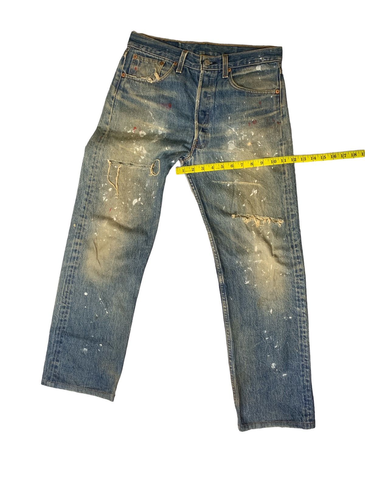 Levi's Vintage Clothing Rare Design Vintage Levi’s 501xx Distressed Denim Size US 32 / EU 48 - 11 Thumbnail