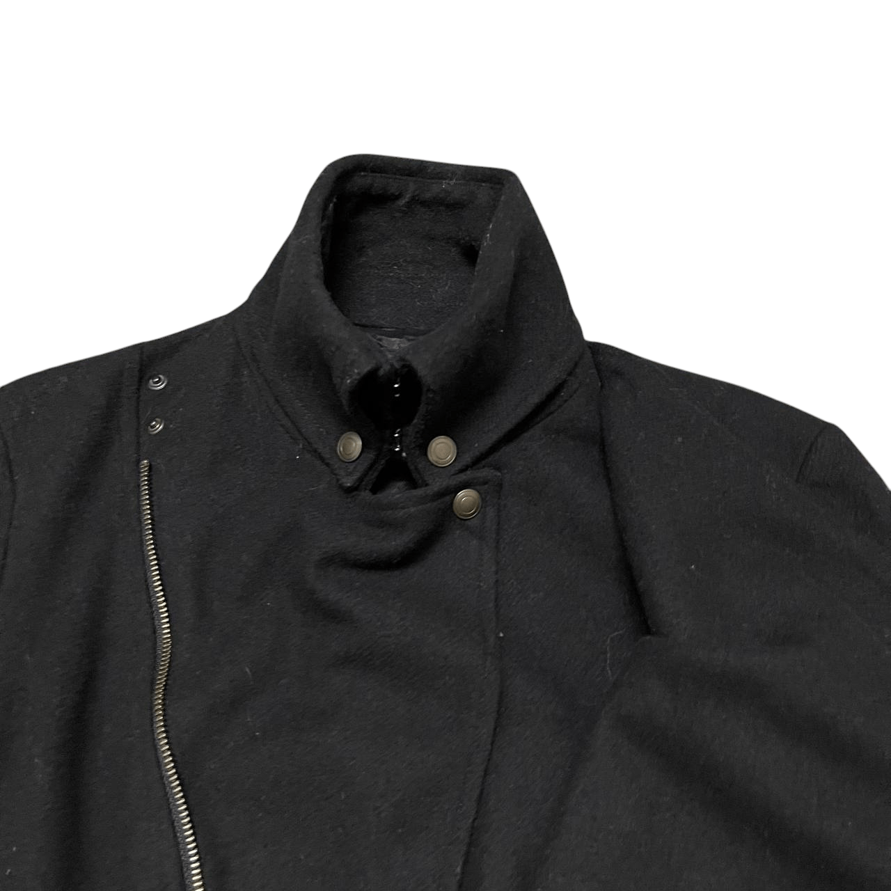 Tornado Mart Rick Owens Inspired Asymmetric Tornado Mart Wool Jacket Size US M / EU 48-50 / 2 - 5 Thumbnail
