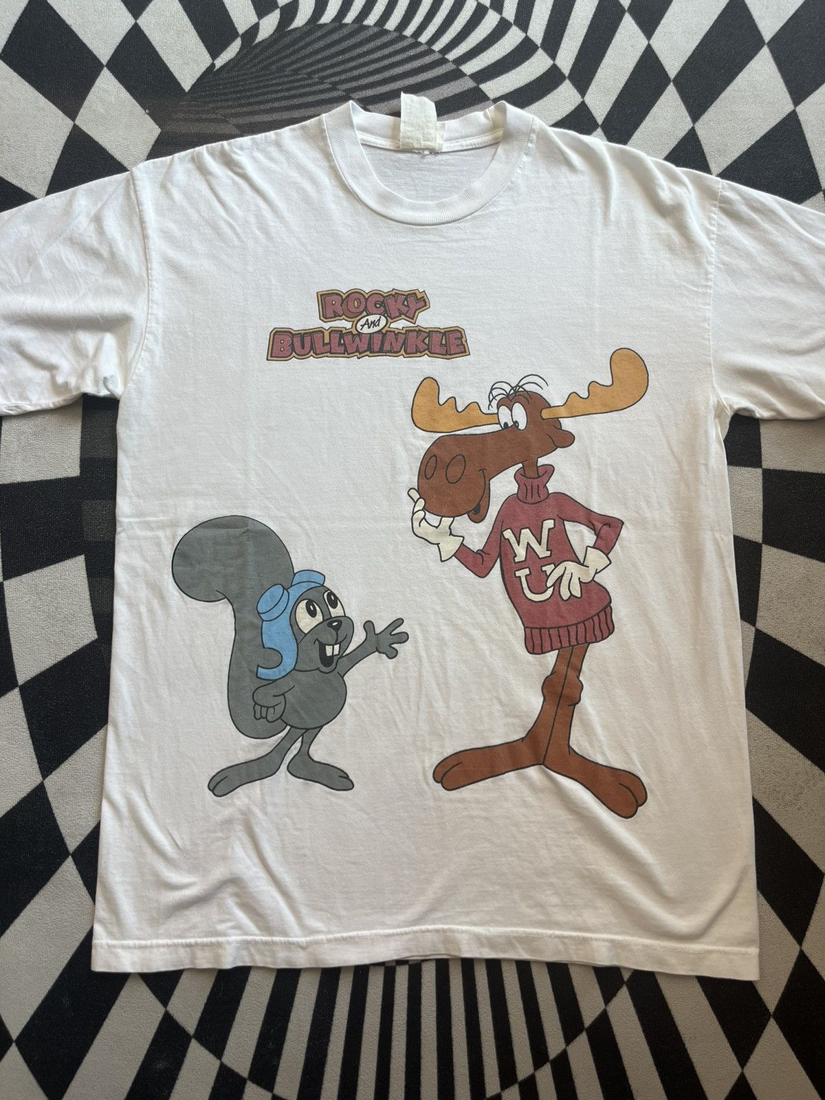 Cartoon Network Vintage ROCKY And BULLWINKLE 90’s Tshirt Size US L / EU 52-54 / 3 - 3 Thumbnail
