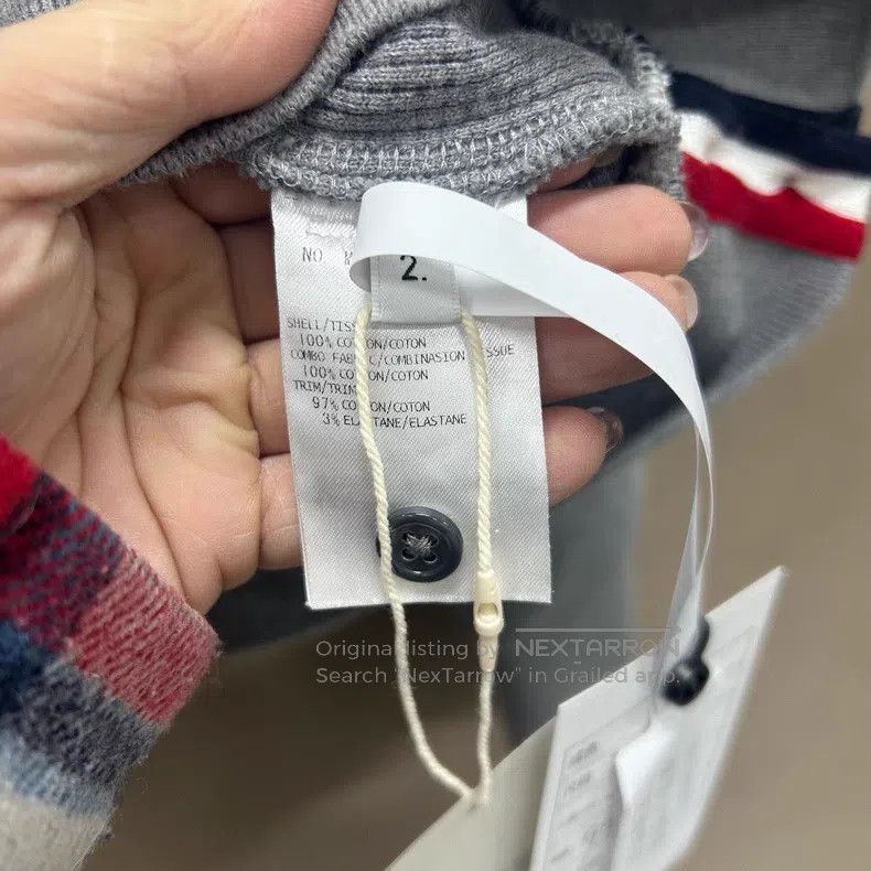 Thom Browne Thom Browne Gray Waffle Sweatshirt Size US M / EU 48-50 / 2 - 4 Thumbnail
