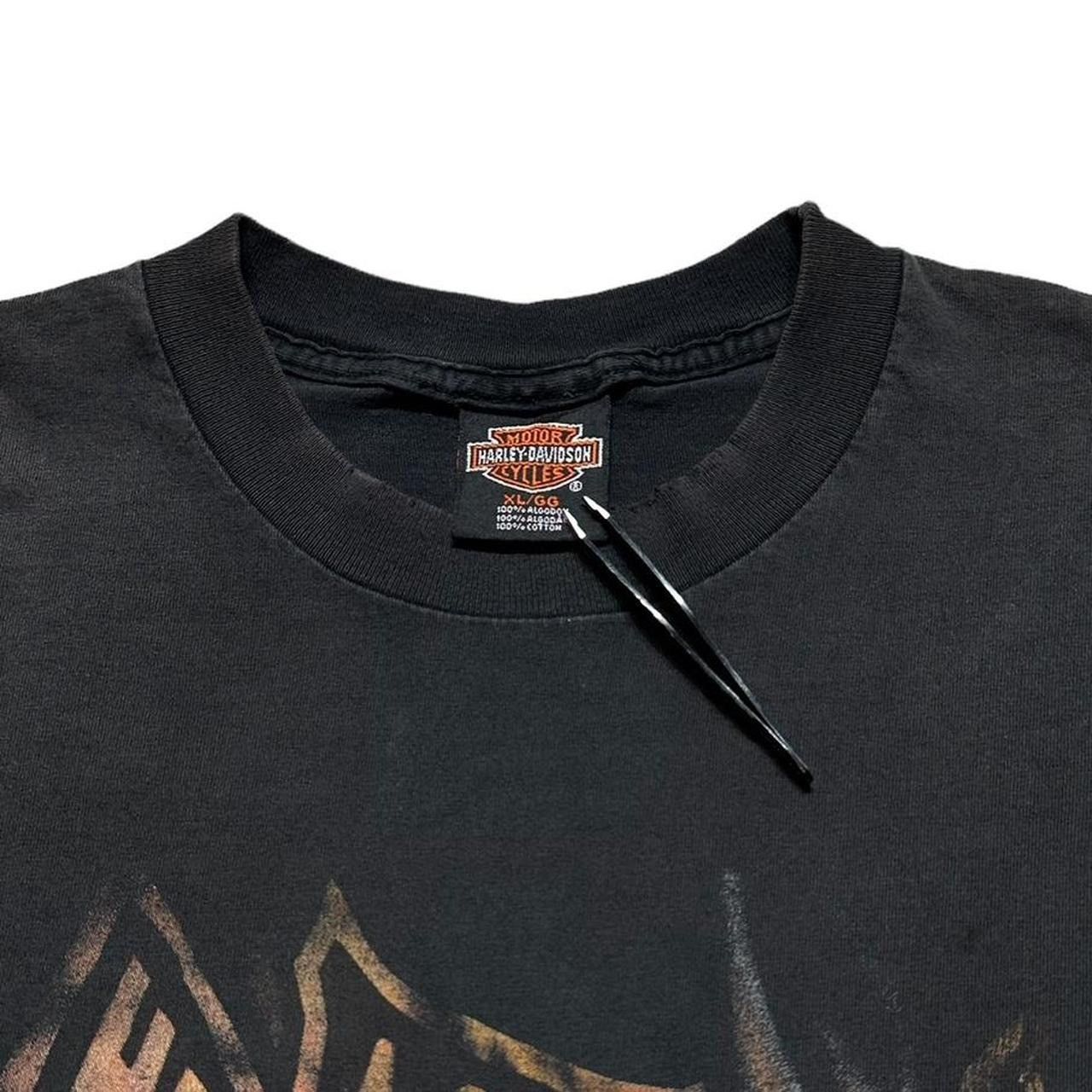 Harley Davidson × Vintage Vintage Harley Davidson Cancun Mexico Flames T-Shirt Size US XL / EU 56 / 4 - 4 Thumbnail