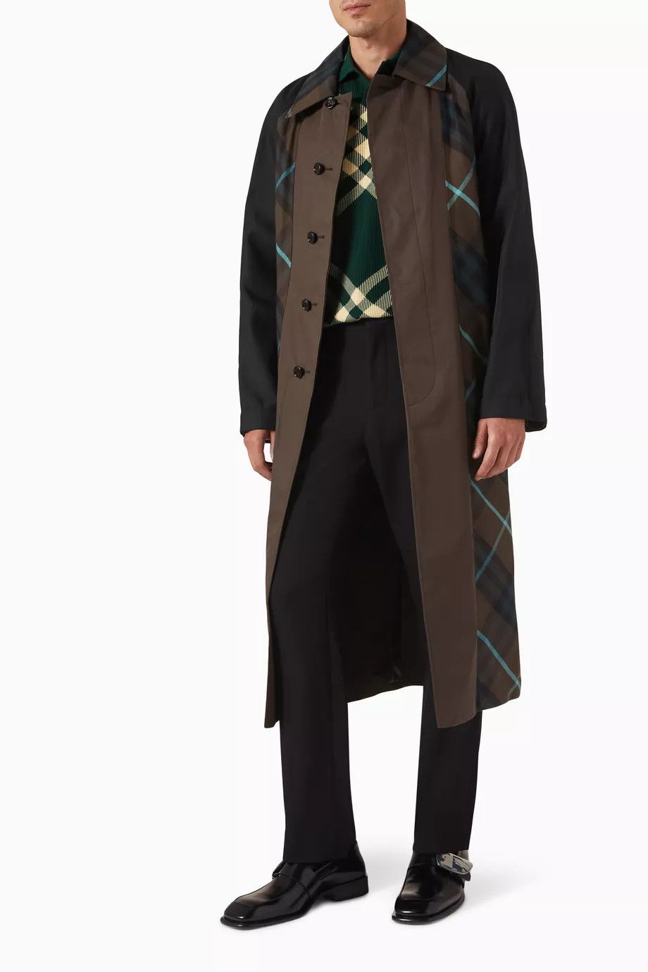 Burberry o1y0426 Overcoat in Multicolor Size US M / EU 48-50 / 2 - 2 Thumbnail