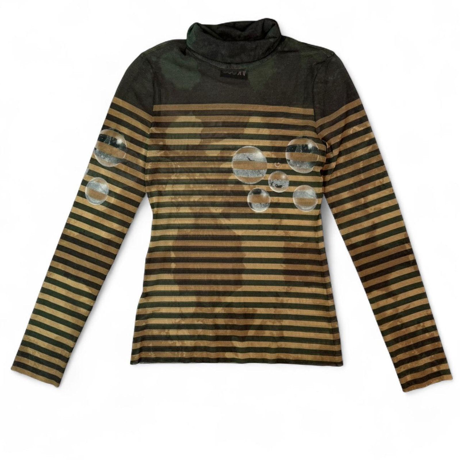 Jean Paul Gaultier Jean Paul Gaultier Bubbles Mesh Turtleneck Longsleeve Size S / US 4 / IT 40 - 1 Thumbnail