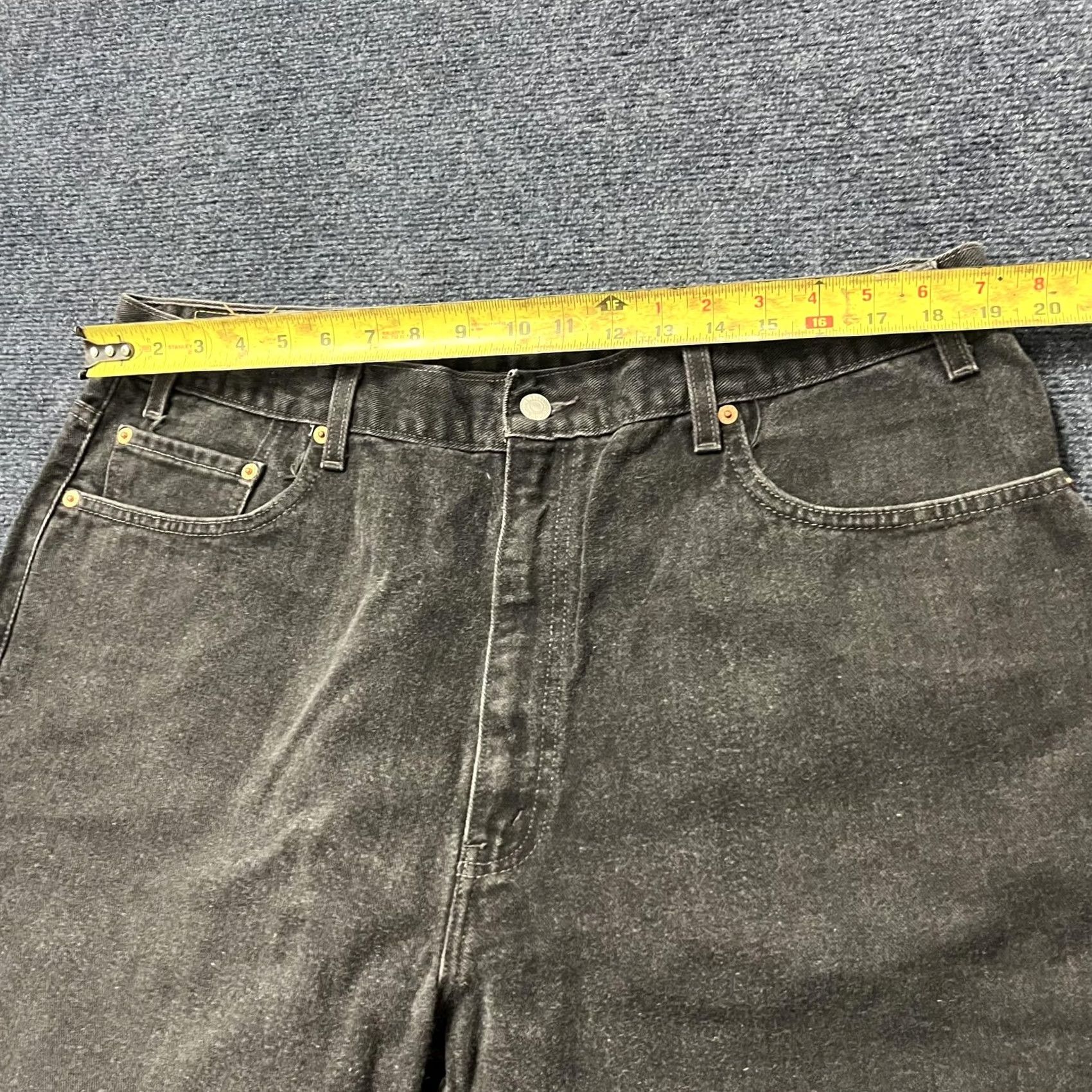 Levi's Levi's 550 Jeans Mens 42 Regular Gray Charcoal Denim Relaxed Tapered Fit Pants Size US 42 / EU 58 - 5 Thumbnail
