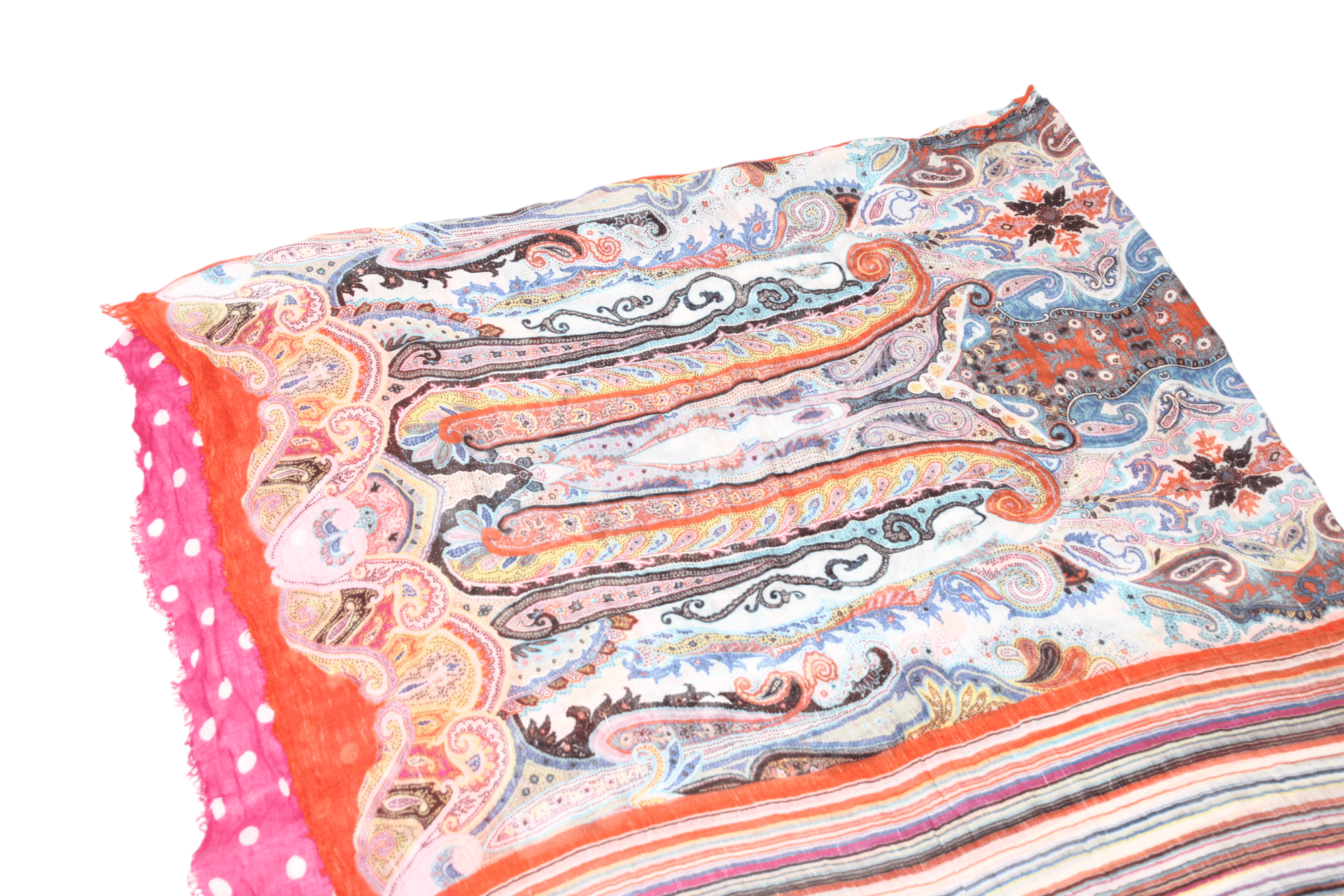 Altea Altea Baroque modal flax silk big scarf 168x85 cm Size ONE SIZE - 5 Thumbnail