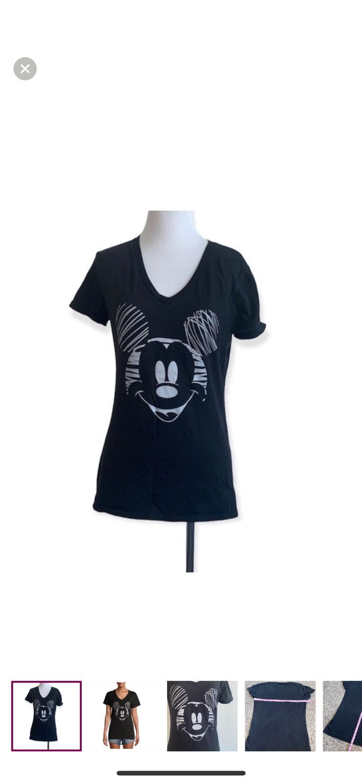 Disney Disney Mickey Mouse medium black t shirt‎ Size M / US 6-8 / IT 42-44 - 1 Thumbnail