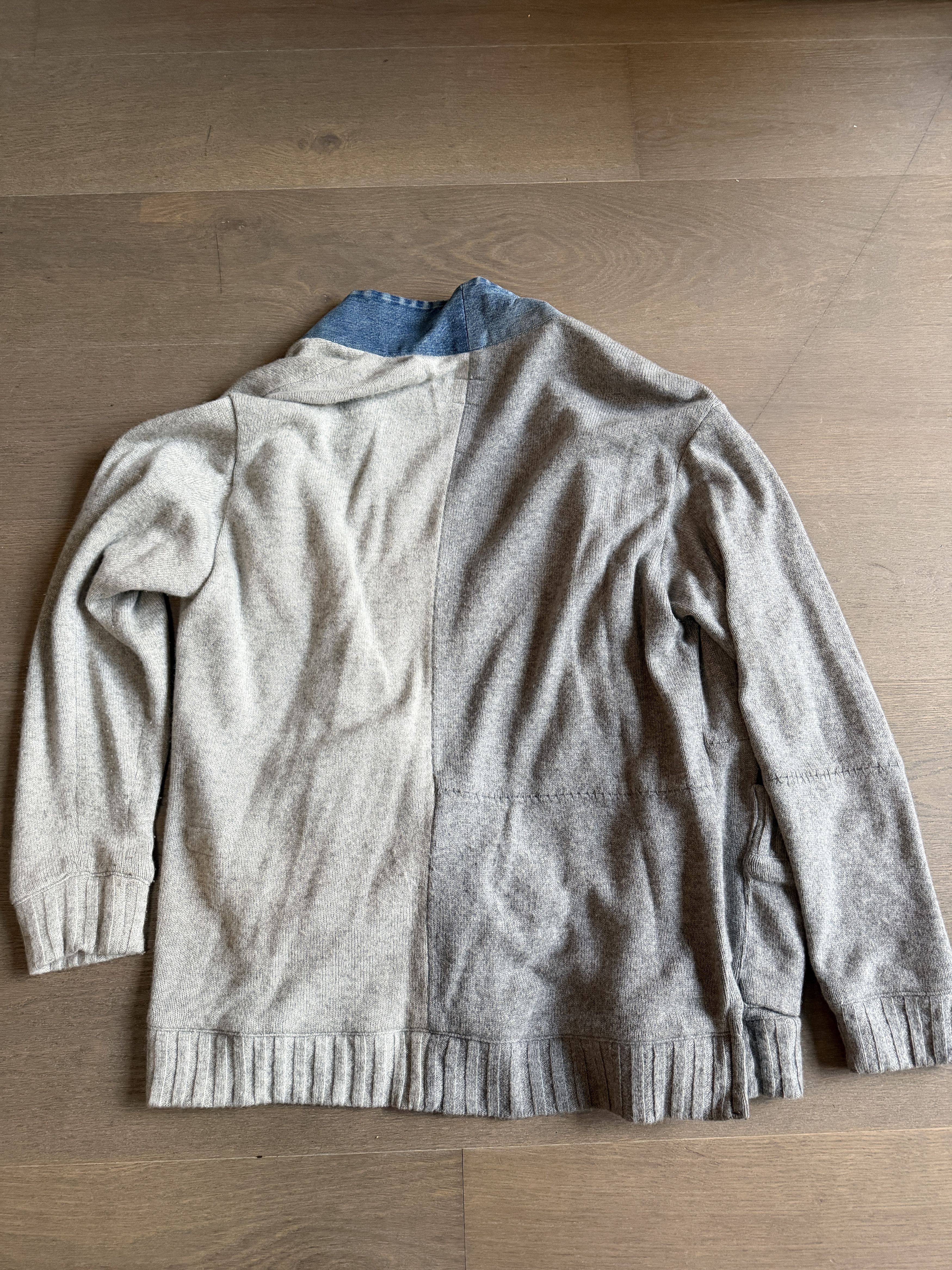 Greg Lauren Greg Lauren Denim-Accented Cashmere Kimono Size US L / EU 52-54 / 3 - 5 Thumbnail