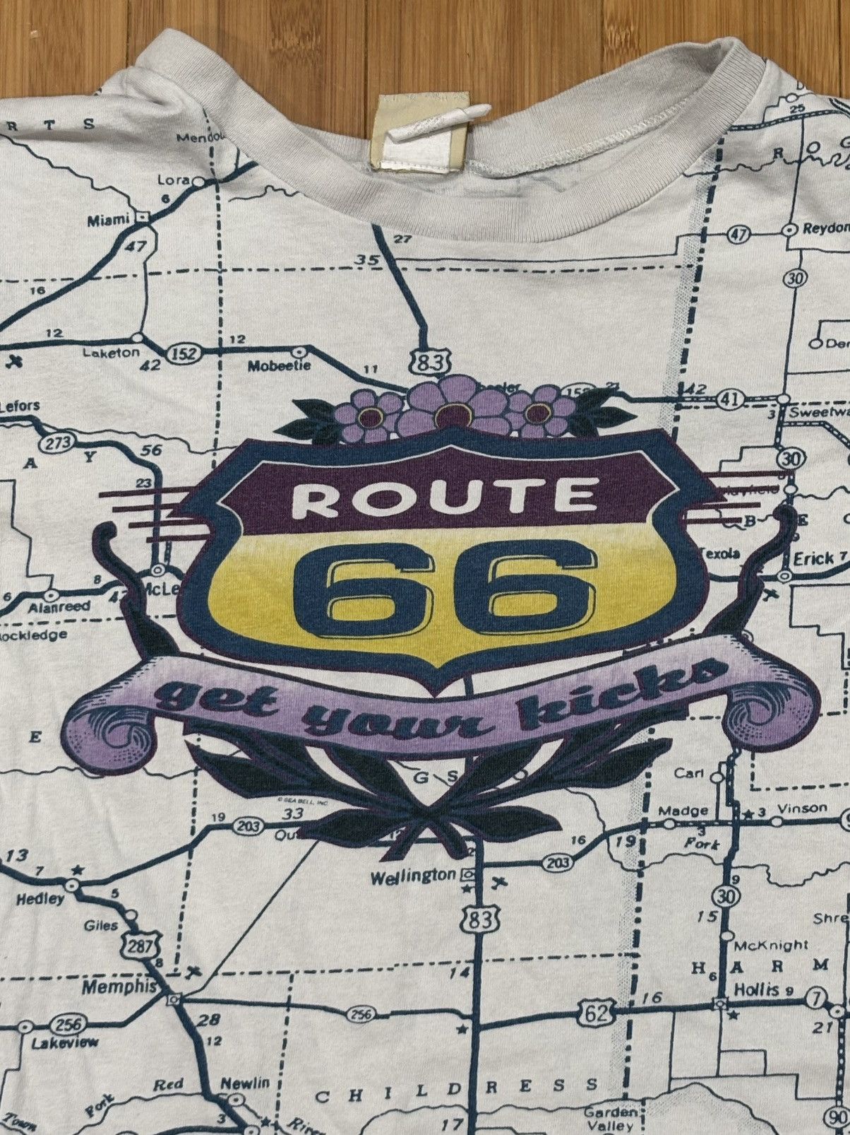Vintage vintage 80’s route 66 t-shirt Size US M / EU 48-50 / 2 - 2 Thumbnail