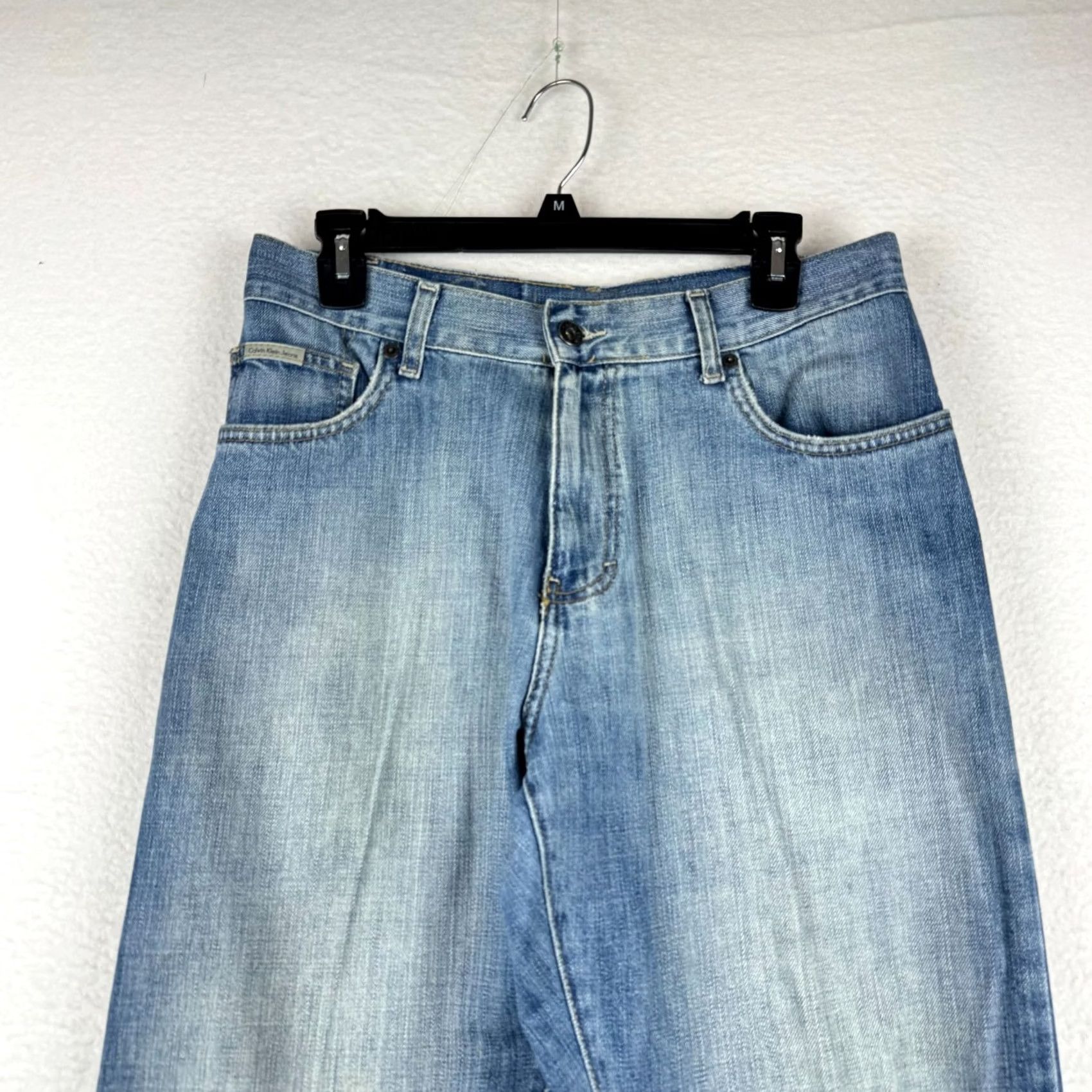 Calvin Klein VINTAGE Calvin Klein Jeans Bootcut Denim 30x33 34 Waist Altered 30 Washed Blue Mens Size US 30 / EU 46 - 2 Thumbnail