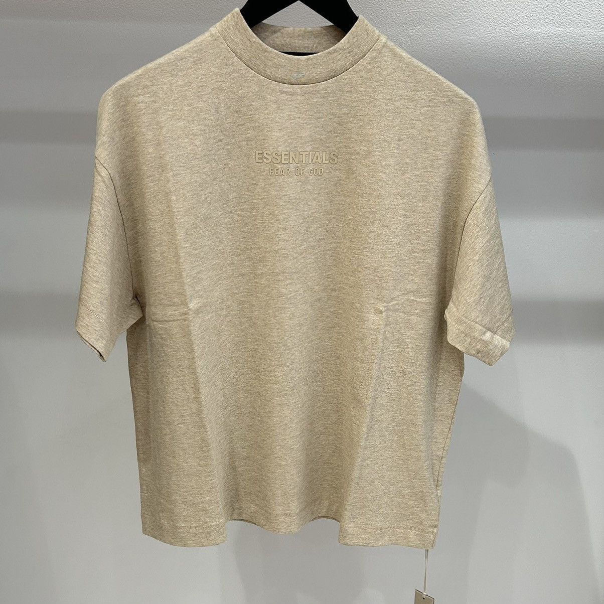 Fear of God Fear of God Essentials Tee Gold Heather | Grailed