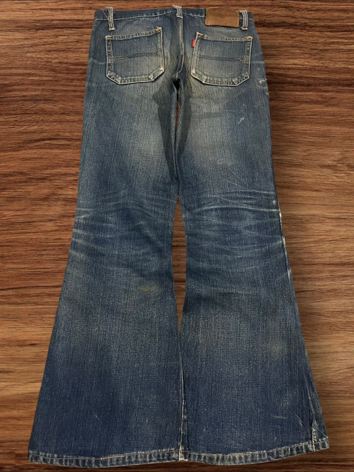 Hysteric Glamour Japanese Brand John Bull Bell Bottom Button Fly Flare Jeans Size US 30 / EU 46 - 2 Thumbnail