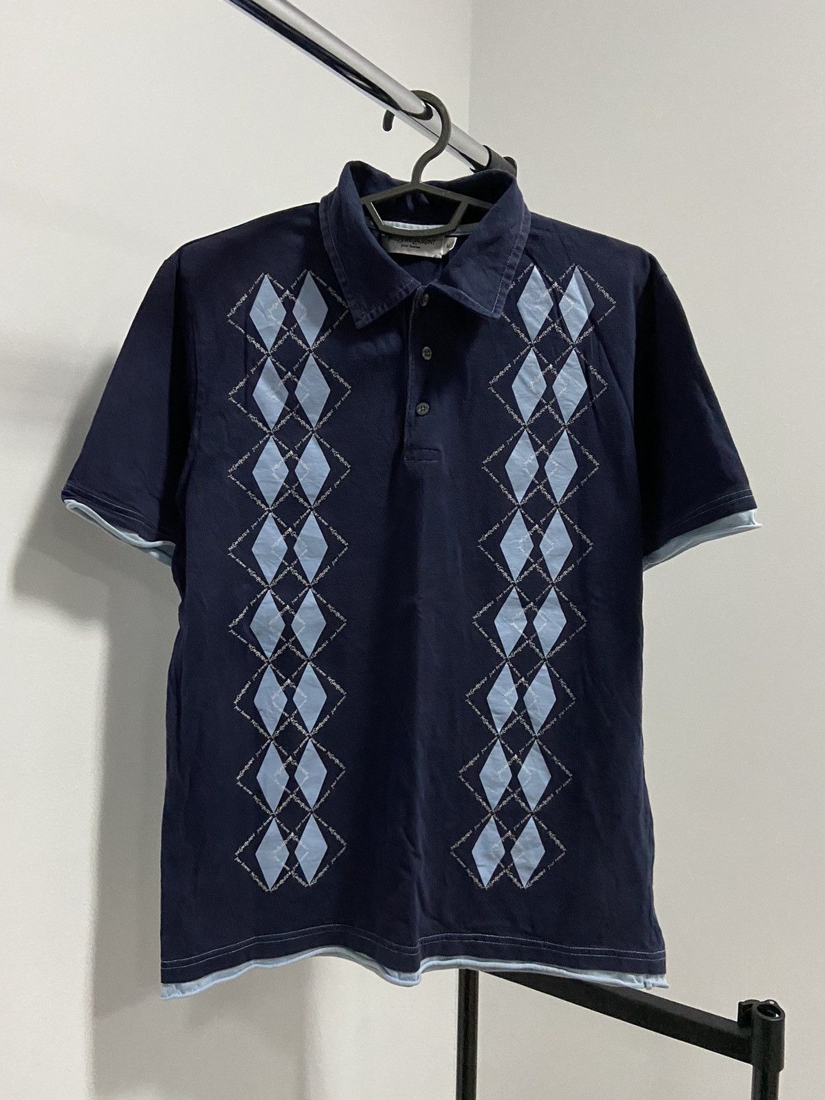 Vintage × Yves Saint Laurent Yves Saint Laurent Vintage polo monogram stripes logo Size US M / EU 48-50 / 2 - 1 Thumbnail