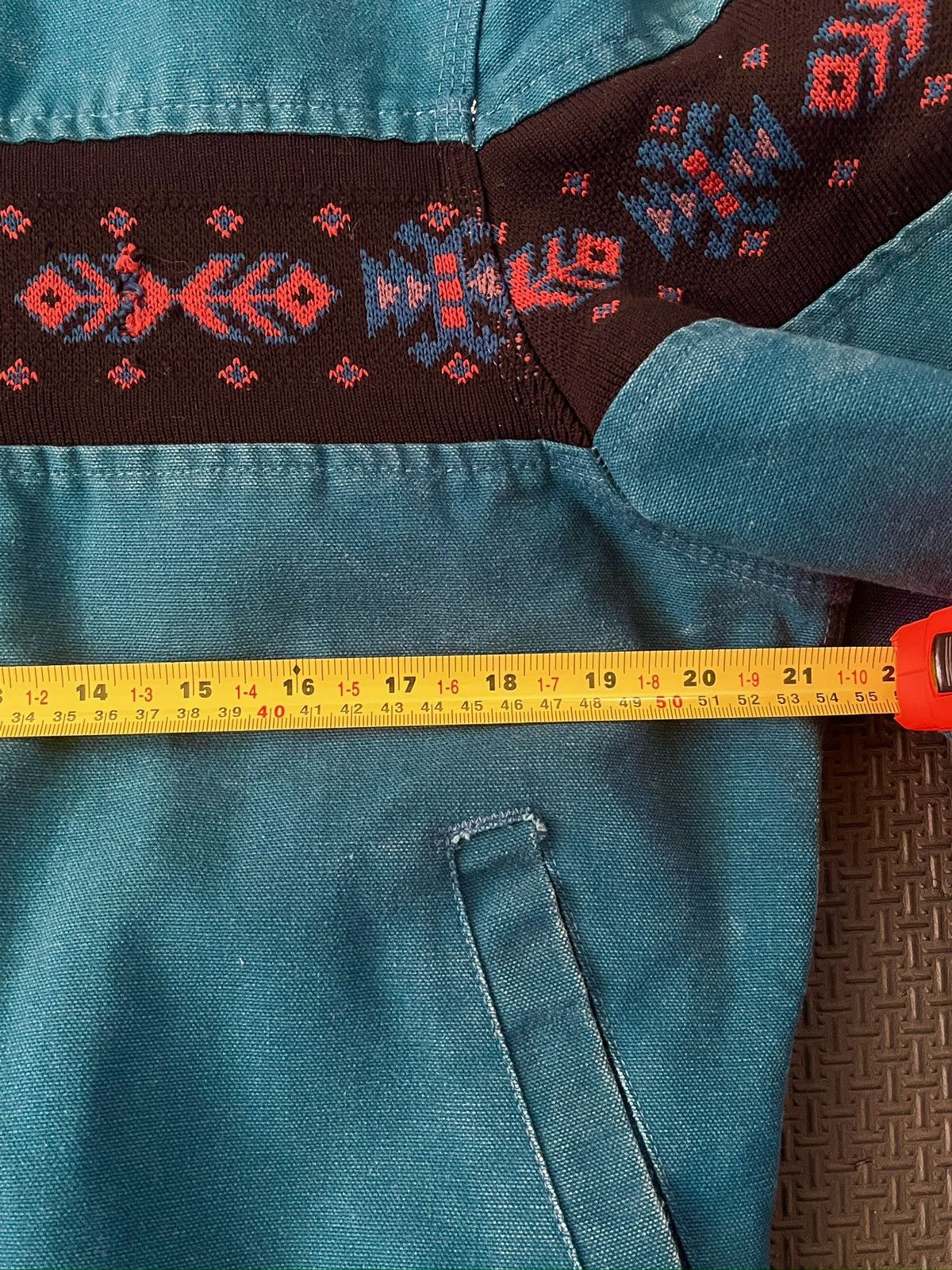 Carhartt Vintage carhartt aztec jacket teal blue Size US M / EU 48-50 / 2 - 2 Thumbnail