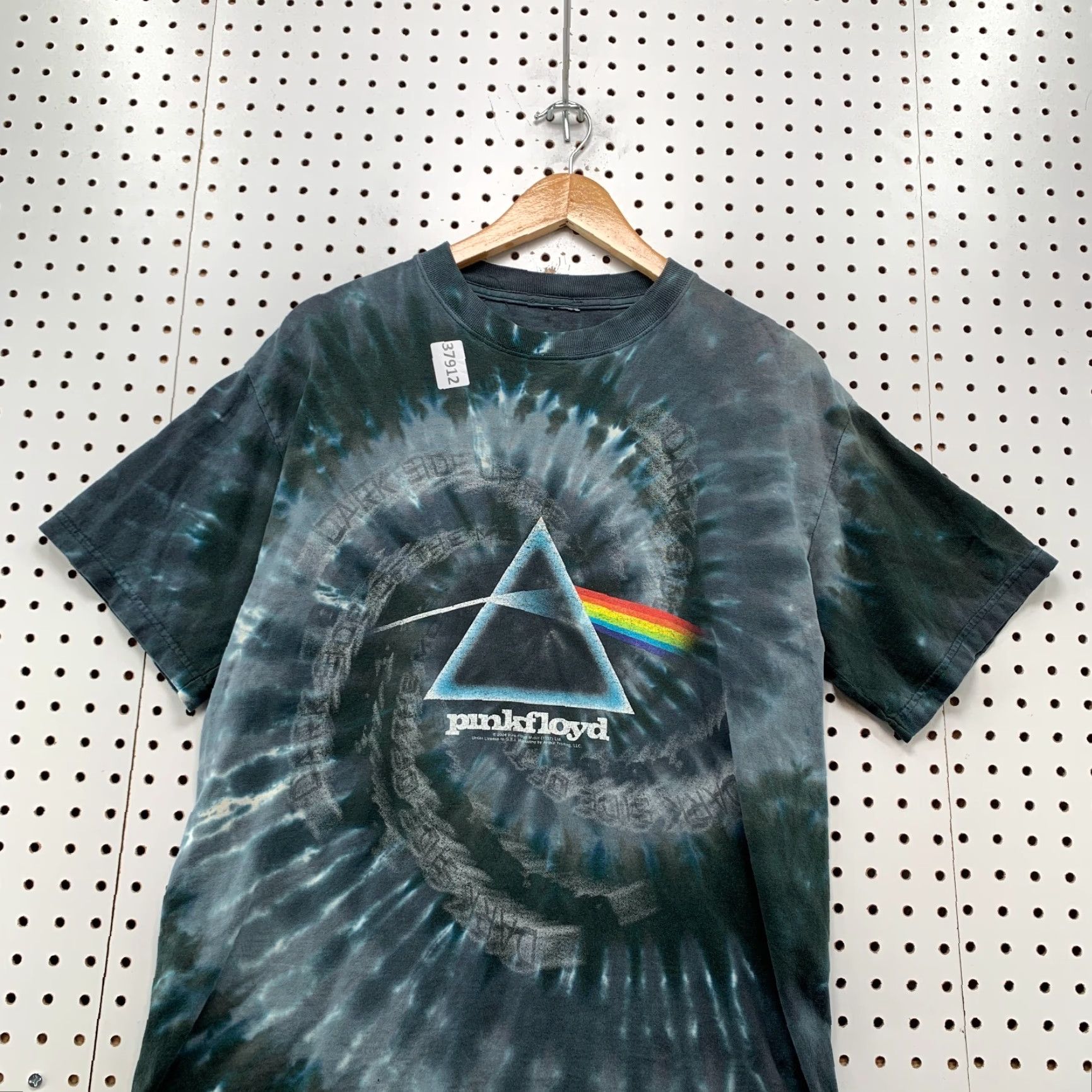 Liquid Blue VINTAGE Pink Floyd Liquid Blue Tie Dye Shirt Mens Medium Blue 90s Moon Graphic Band Mens Size US M / EU 48-50 / 2 - 2 Thumbnail
