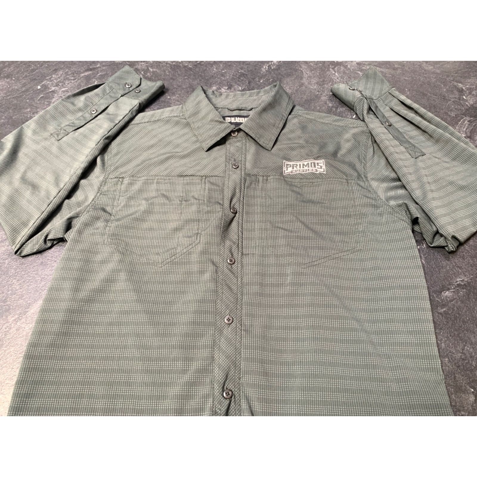 Vintage VINTAGE Blackhawk! Tactical Shirt Men Large Long Sleeve Green Hunting Button-Down Size US L / EU 52-54 / 3 - 2 Thumbnail