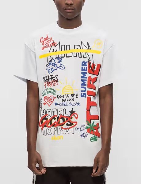 GCDS Gcds graffiti men tee t shirt Size US L / EU 52-54 / 3 - 1 Thumbnail