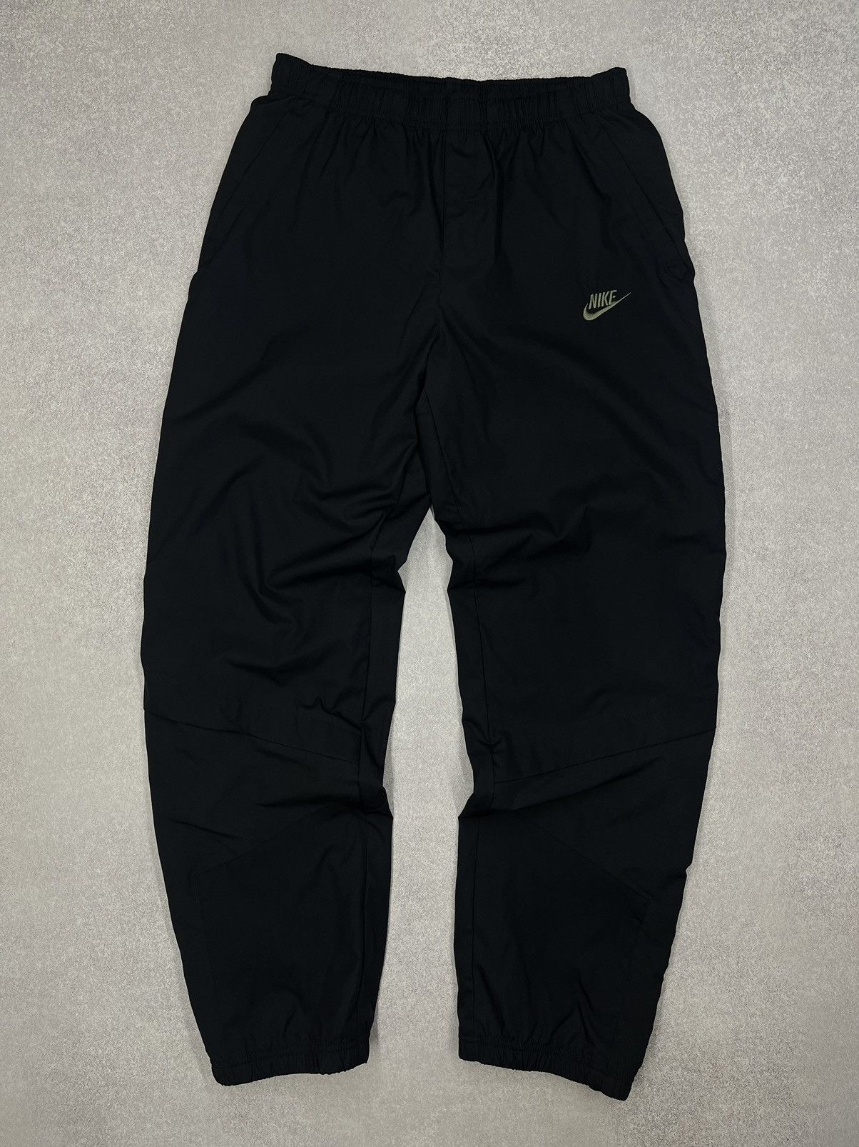Nike Vintage Nike Nylon Black Sweatpants Double Big Logo Swoosh Size US 30 / EU 46 - 4 Thumbnail