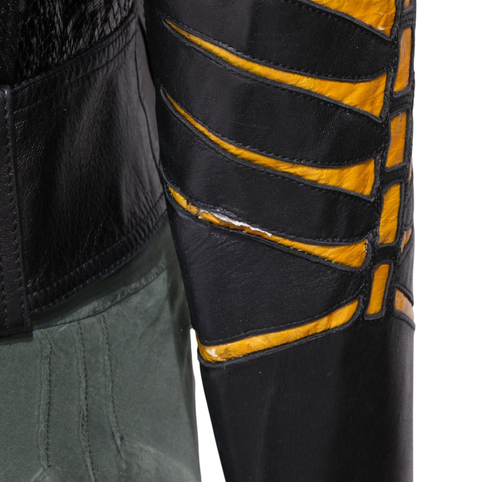 Roberto Cavalli FW2000 ICONIC Skeleton Double Rider Jacket Size M / US 6-8 / IT 42-44 - 8 Thumbnail