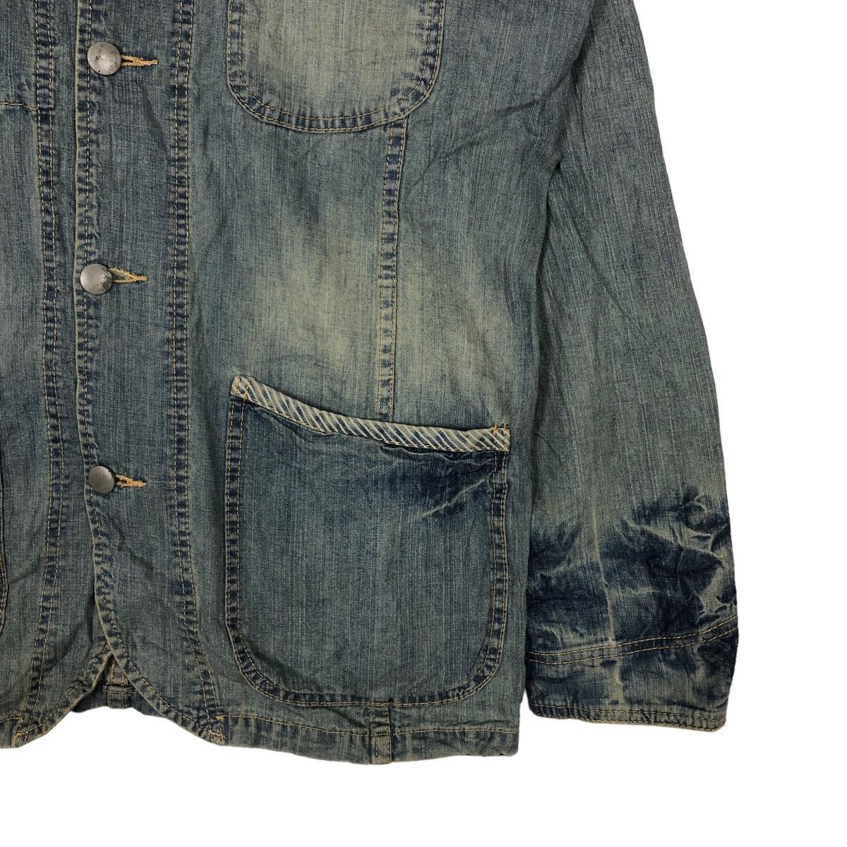 Blue Blue Japan 🔥Denim Work Jacket Blue Blue Made in Heaven Japan Size US L / EU 52-54 / 3 - 5 Thumbnail
