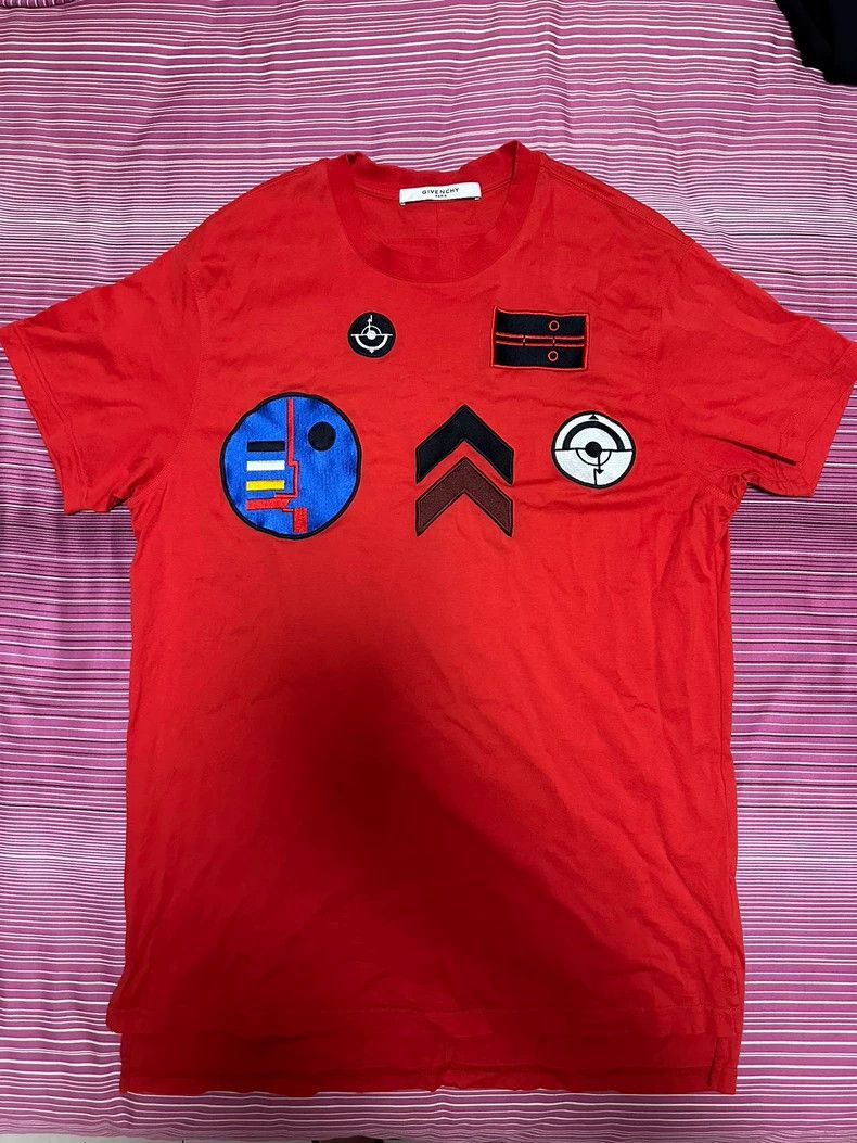 Givenchy Givenchy Chest Embroidered Logo Red Short Sleeve T-Shirt Size US S / EU 44-46 / 1 - 1 Thumbnail