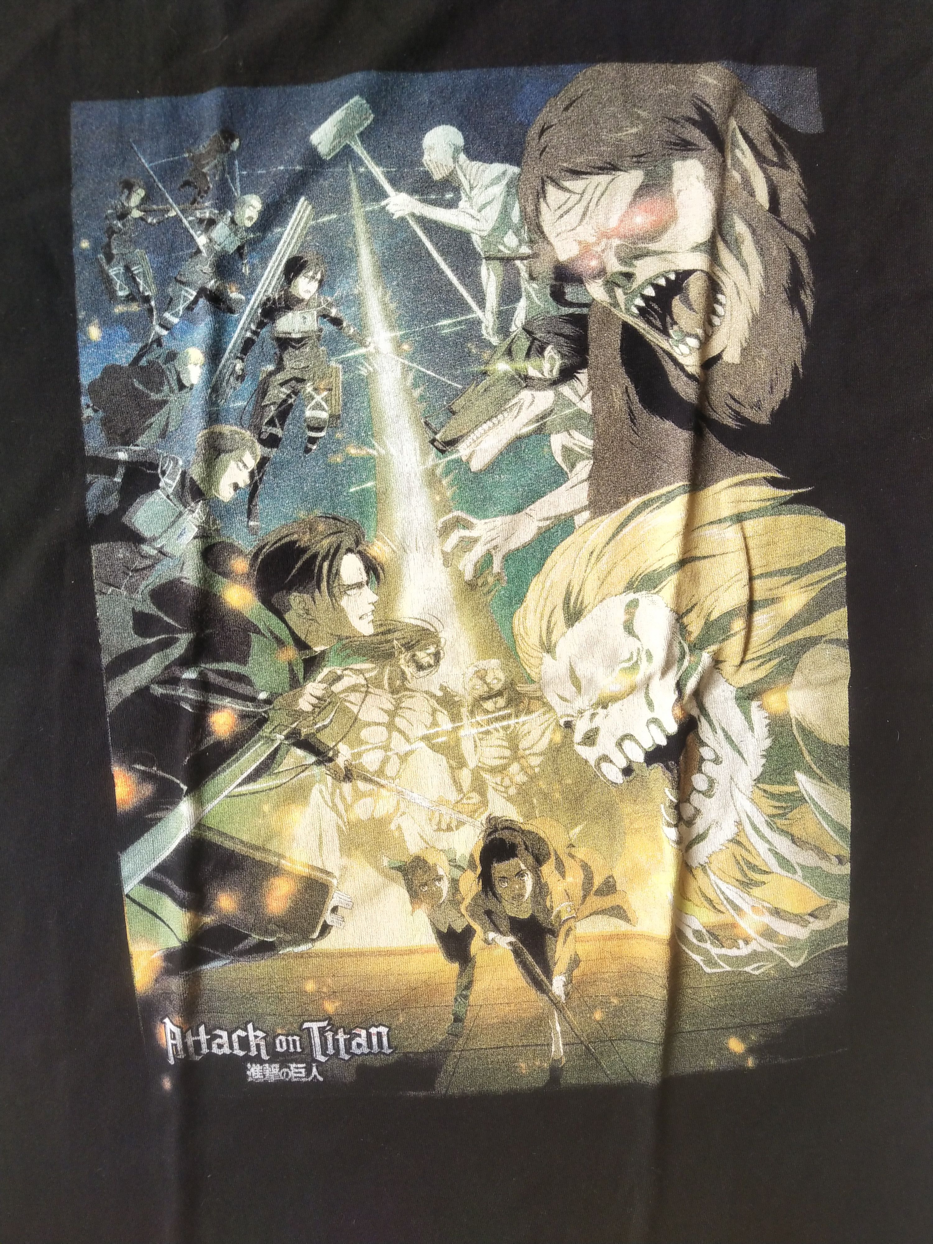 Anime Attack on Titan Final Season War Graphic Anime Tee Size US S / EU 44-46 / 1 - 2 Thumbnail
