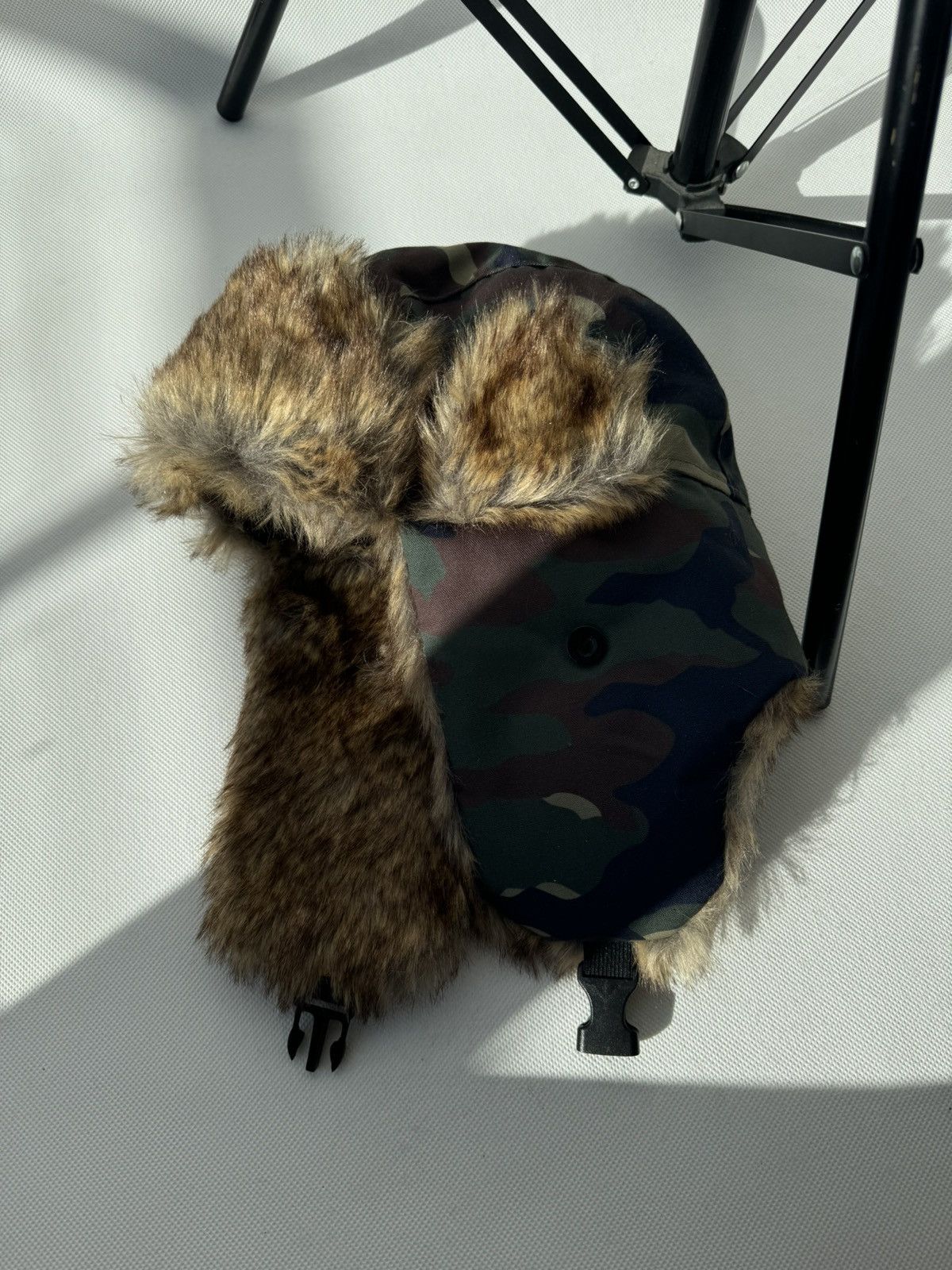 Hysteric Glamour Vintage Camo fuzzy mohair japanese ushanka hat avant garde Size ONE SIZE - 6 Thumbnail
