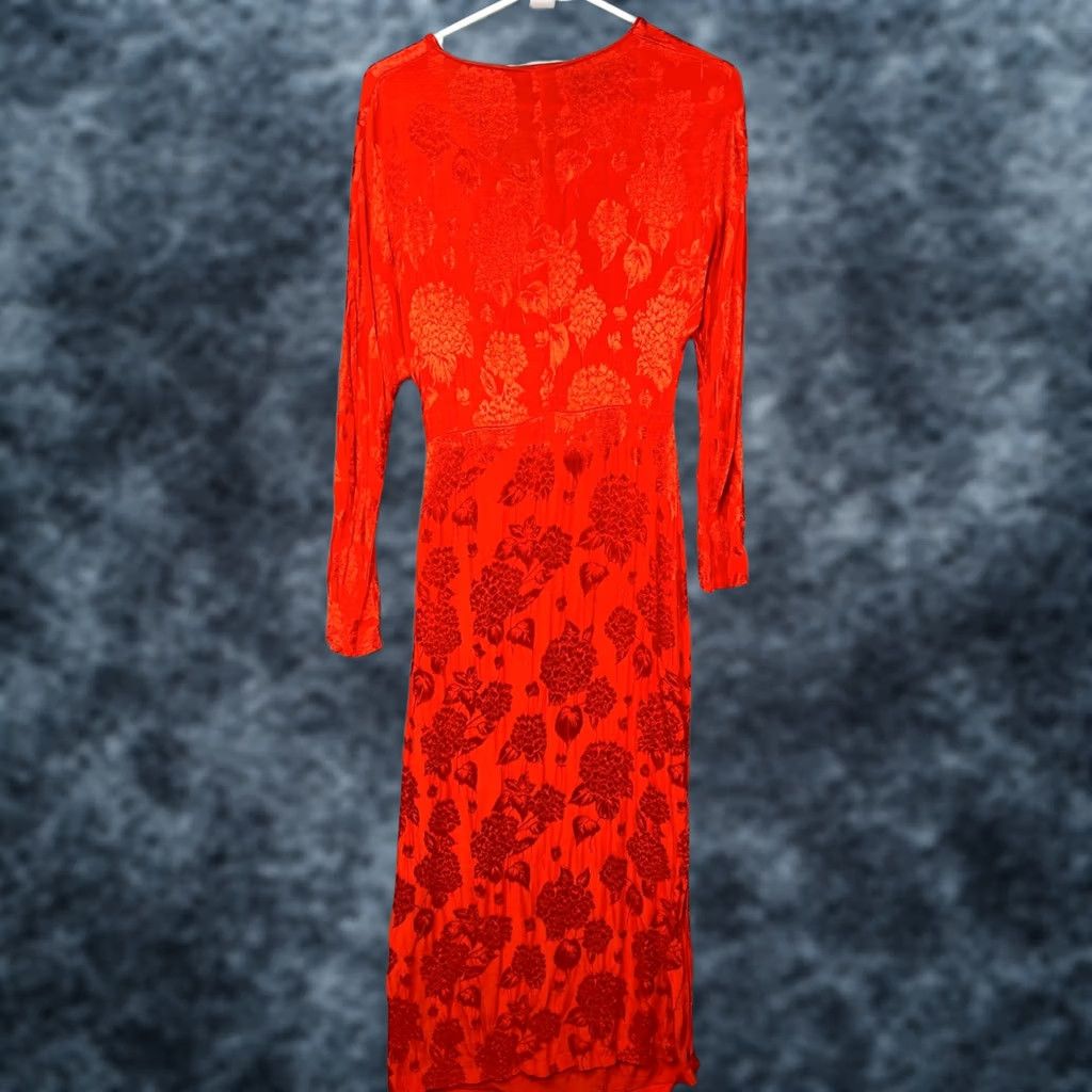 Zara Red floral maxi dress Zara | Grailed
