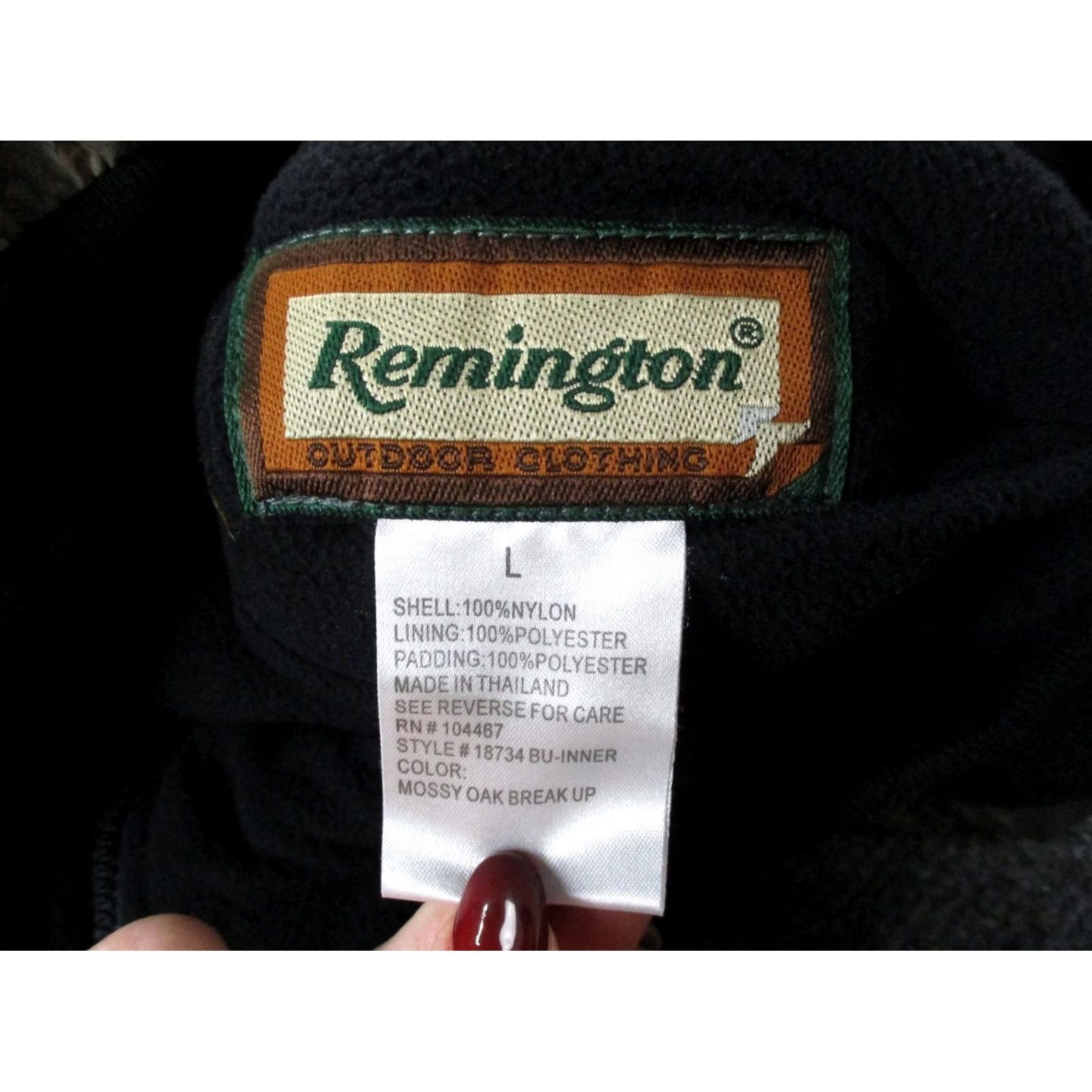Vintage VINTAGE Remington Jacket Mens L Camo Nylon Fleece Reversible Hunting Outdoor Mossy Oak Size US L / EU 52-54 / 3 - 7 Thumbnail