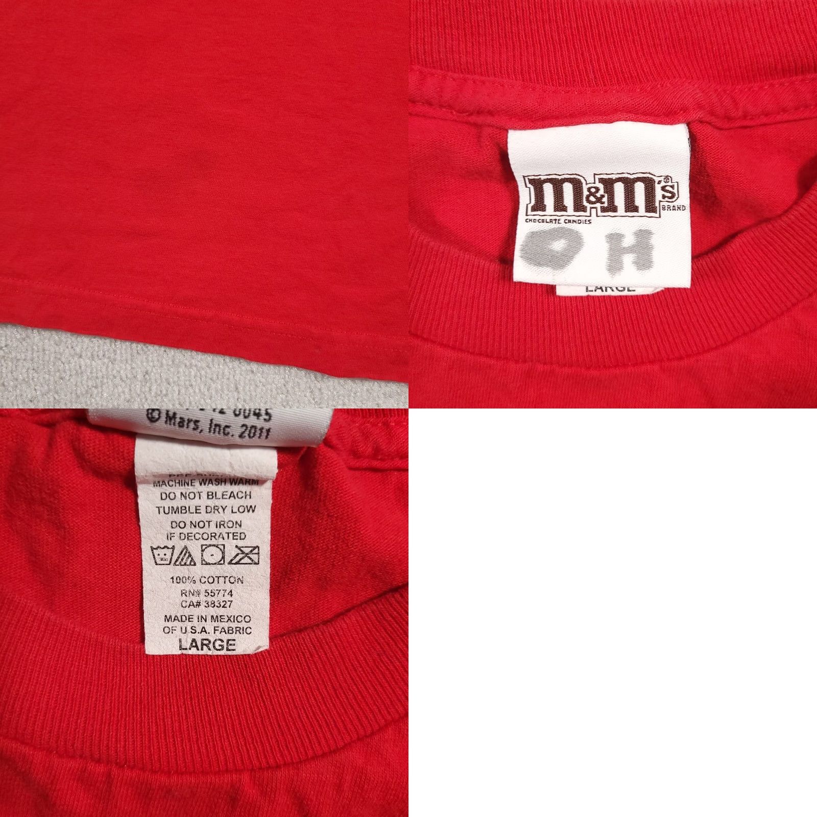 CHOCOOLATE VINTAGE M & M Shirt Mens L Red Logo Official Cool Cartoon TV M&M's Chocolate Candy Graphic Print Long Sleeve Crew Neck Size US L / EU 52-54 / 3 - 9 Thumbnail