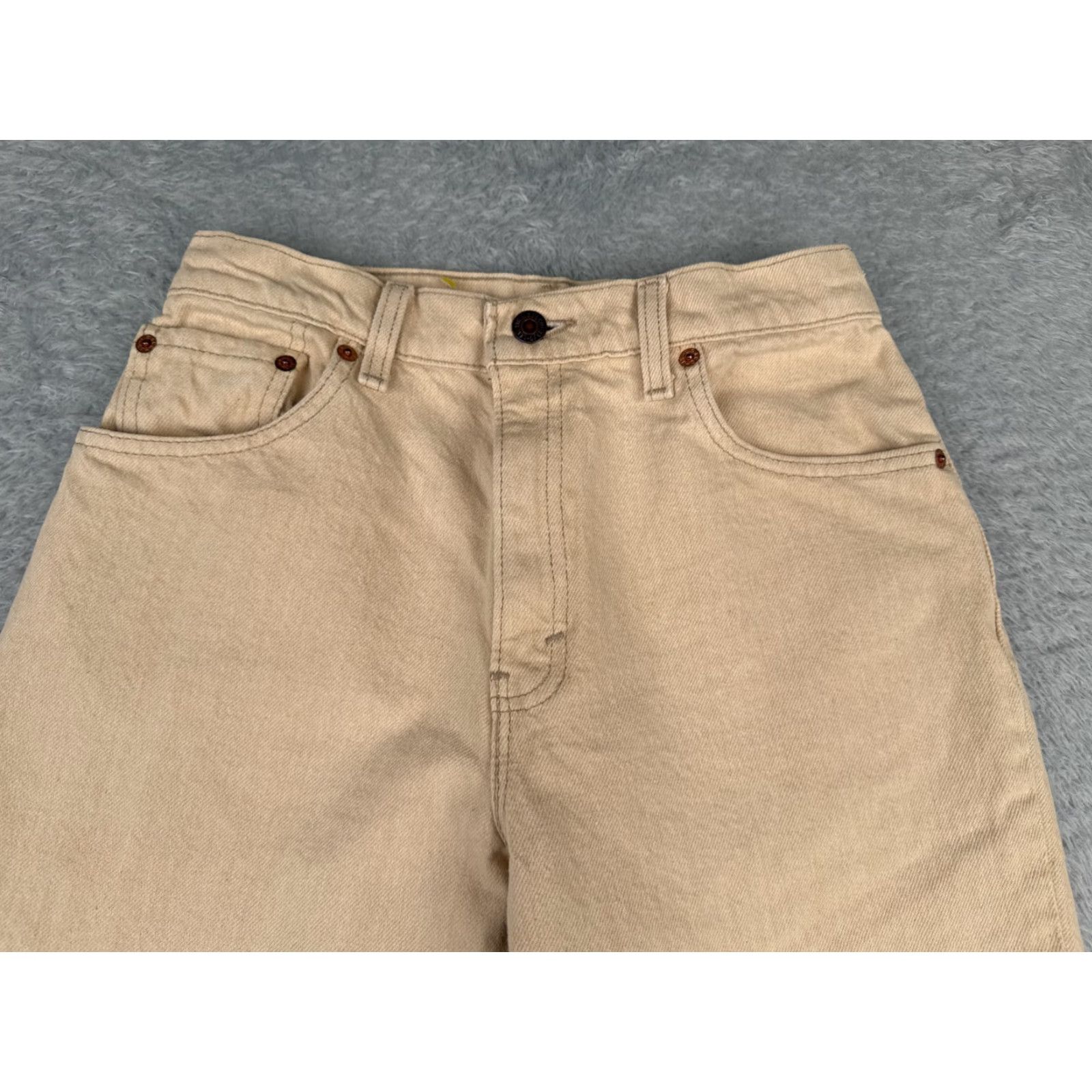 Levi's VINTAGE Levi's Jeans Womens 6 Beige Mom Jean High Rise Tapered 1993 90's Cotton, Levi's, Jeans, Womens, 6, Beige, High Rise, Tapered, 90s, Cotton Size 28" / US 6 / IT 42 - 4 Thumbnail