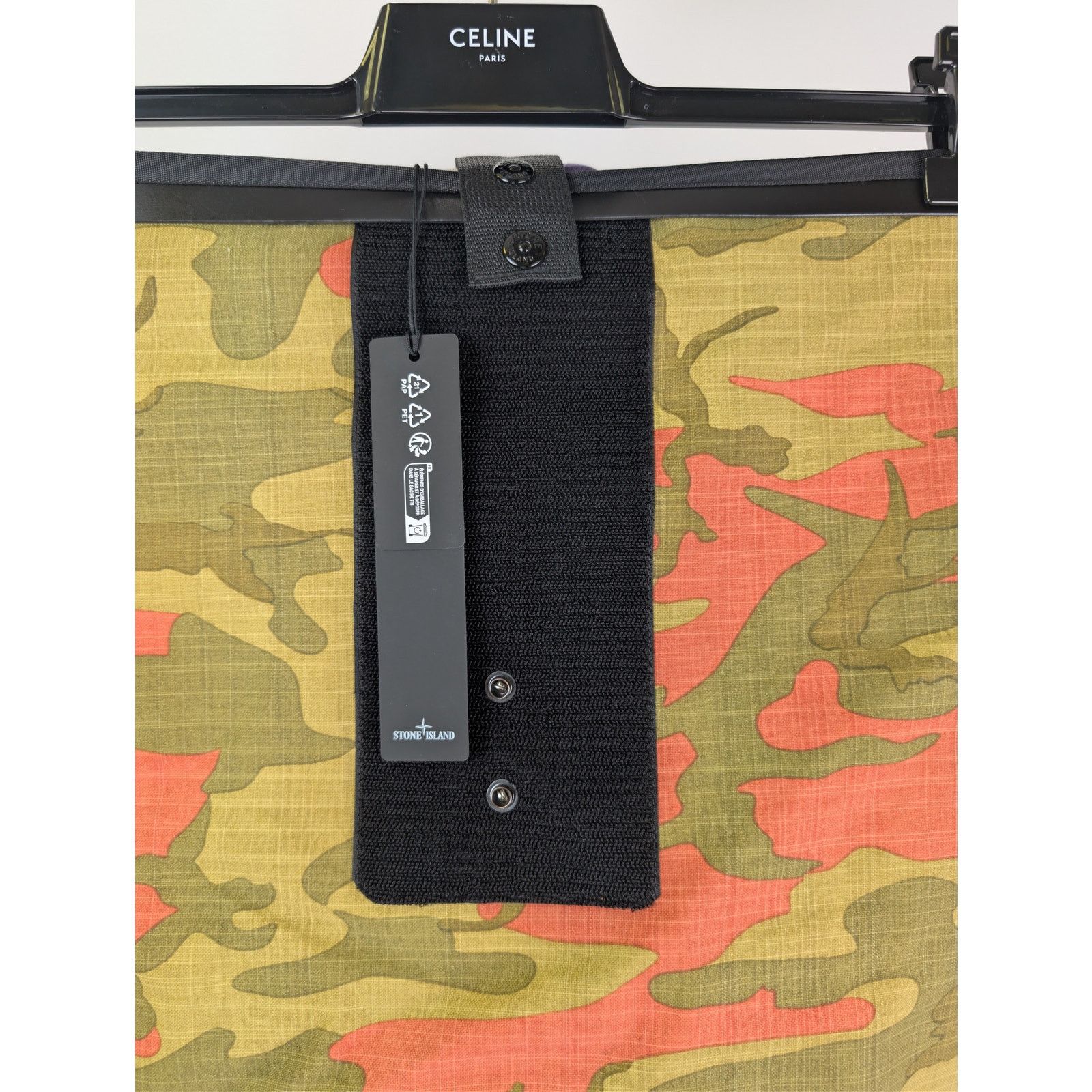 Stone Island o1rshd1 Heritage Camo Ripstop Nylon Watro Backpack Orange Size ONE SIZE - 4 Thumbnail