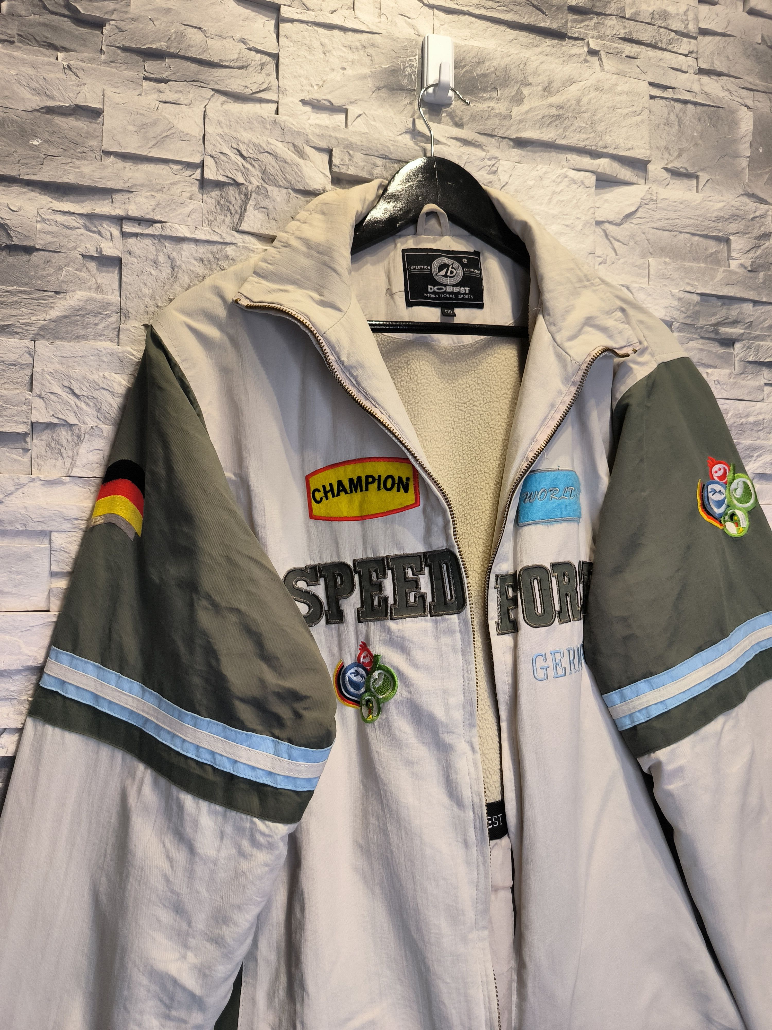 Vintage Speed Force Germany Racing Jacket Champion World Cup Size US S / EU 44-46 / 1 - 3 Thumbnail