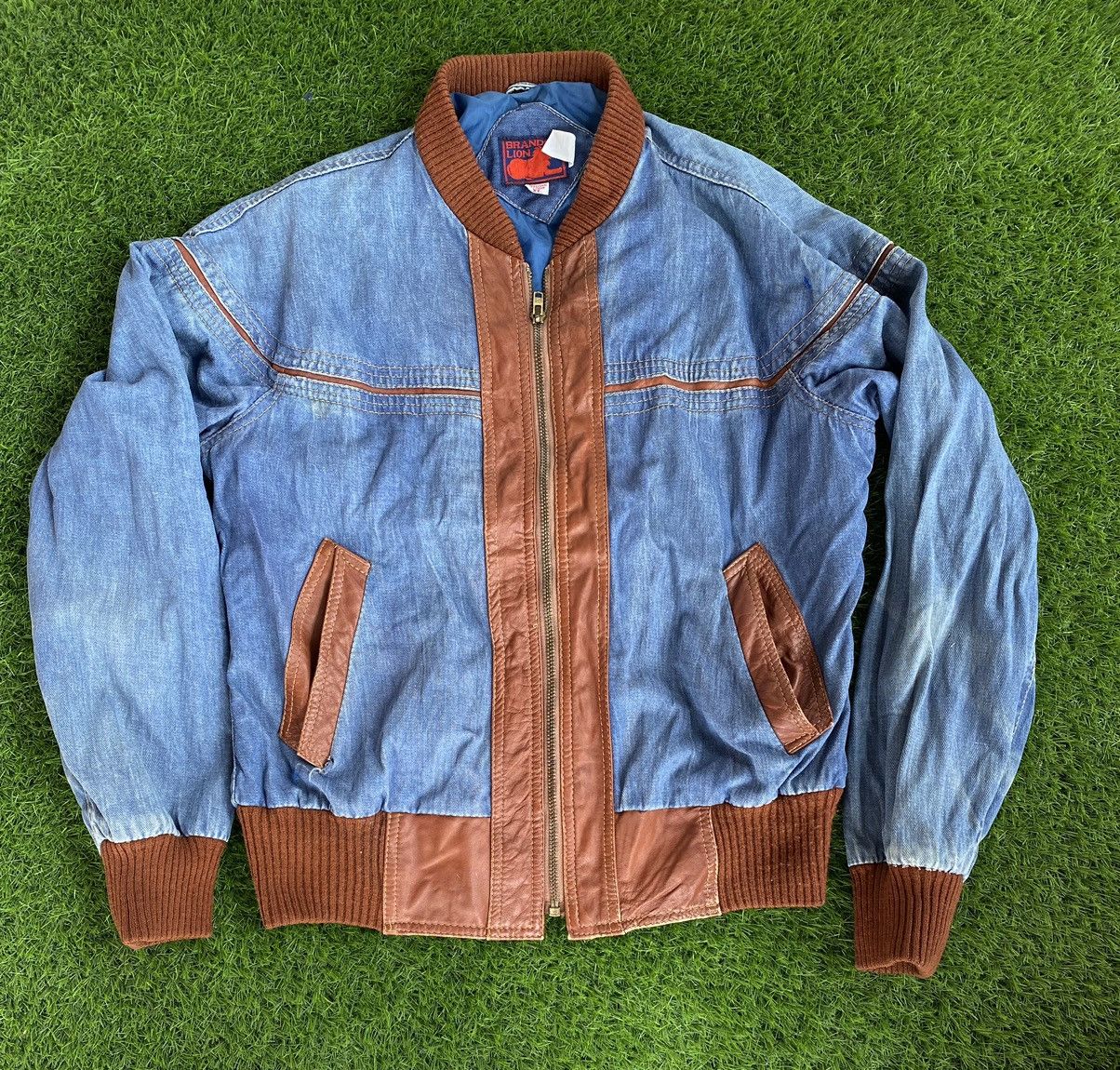Other Seditioneries Vintage Leather Denim Jacket Size US XL / EU 56 / 4 - 1 Thumbnail