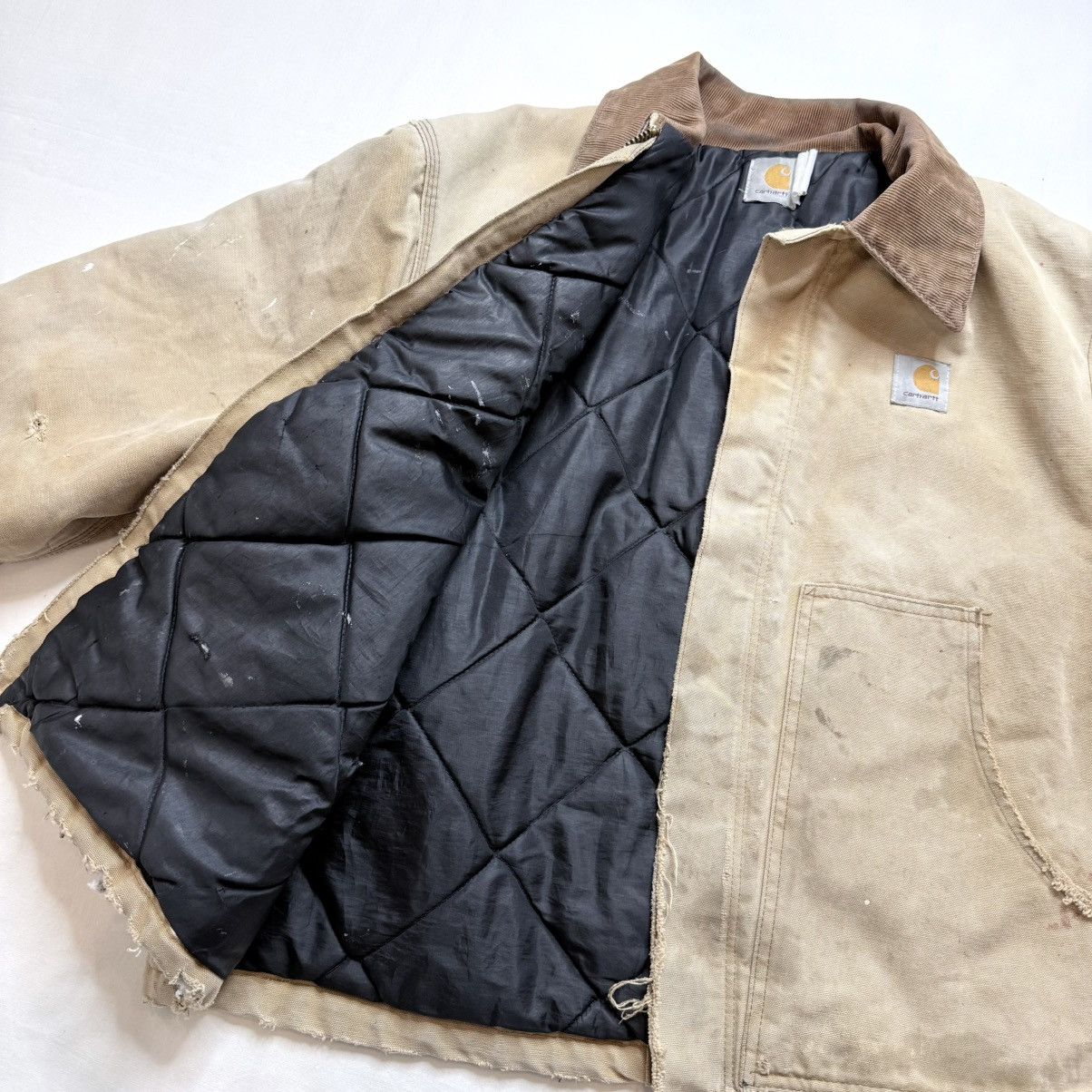 Carhartt Vintage 90s Carhartt Arctic Detroit J02 BRN Thrashed Jacket Size US L / EU 52-54 / 3 - 3 Thumbnail