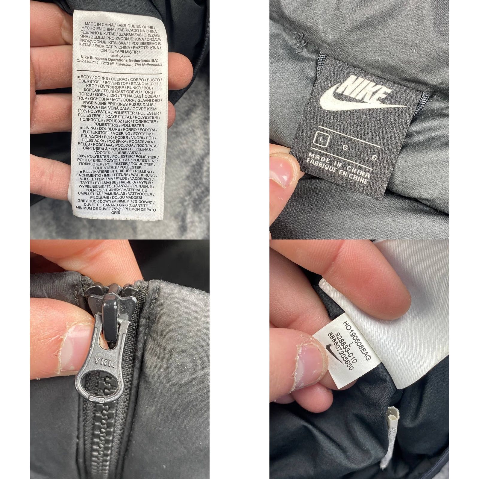 Nike Nike Windrunner Lightweight Duck Down Filled Puffer Jacket Men L Black Size US L / EU 52-54 / 3 - 8 Thumbnail