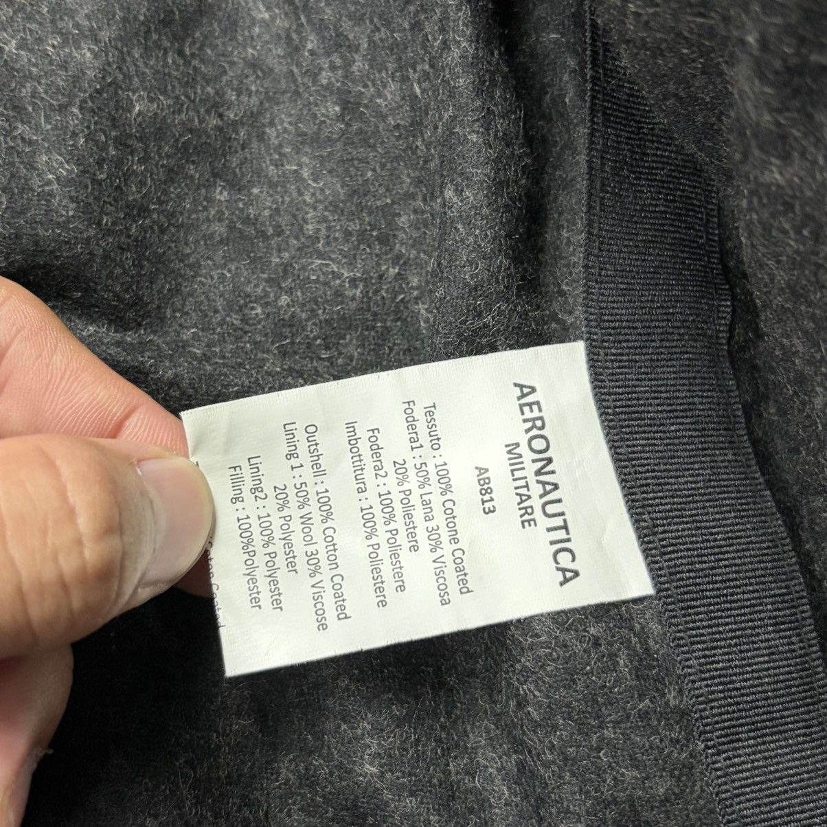 Aeronautica Militare Aeronautica Militare Aviator Waxed Leather Jacket Size US L / EU 52-54 / 3 - 9 Thumbnail