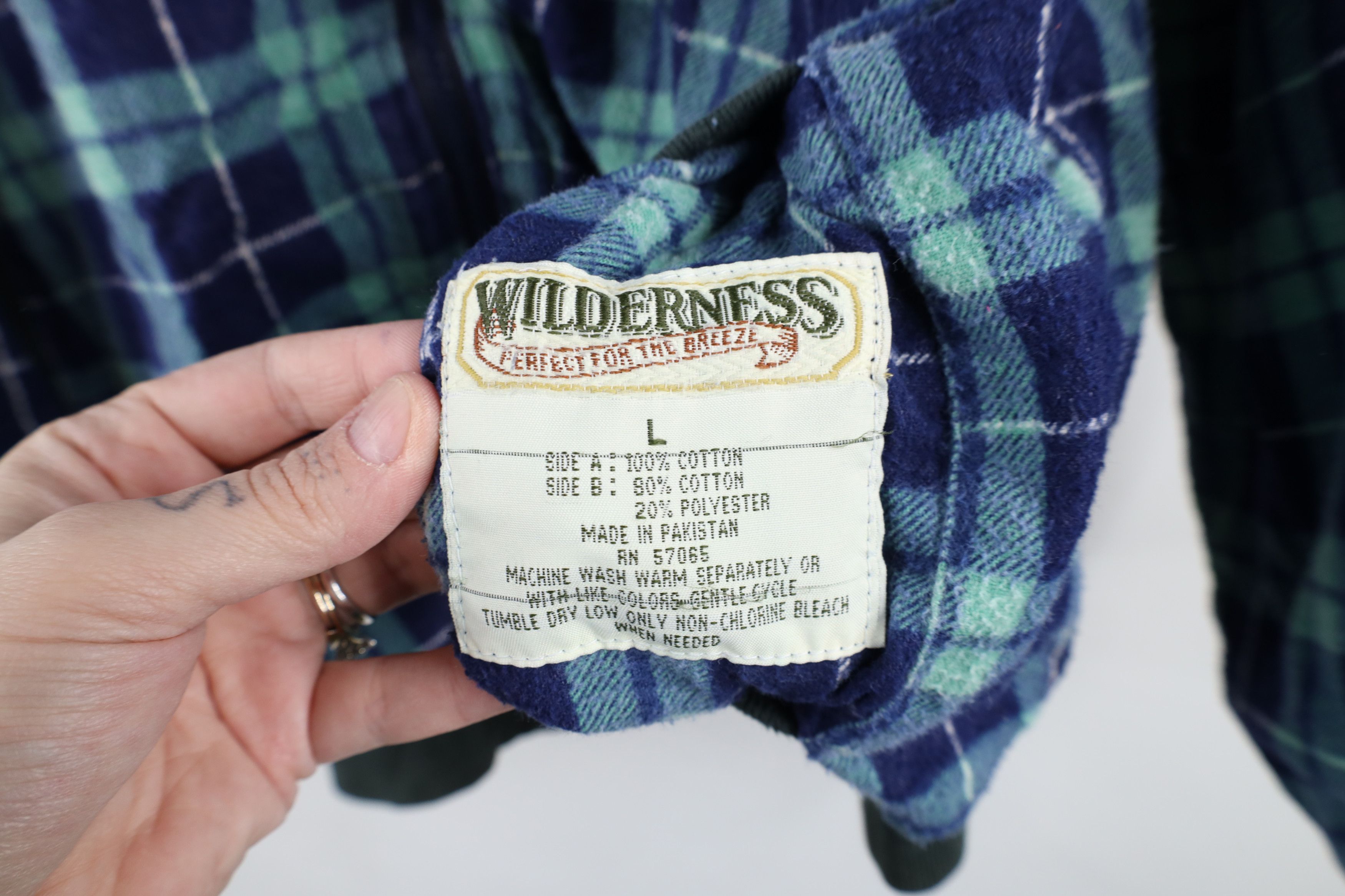 Vintage Vintage 90s Streetwear Blank Reversible Full Zip Hoodie Size US L / EU 52-54 / 3 - 16 Thumbnail